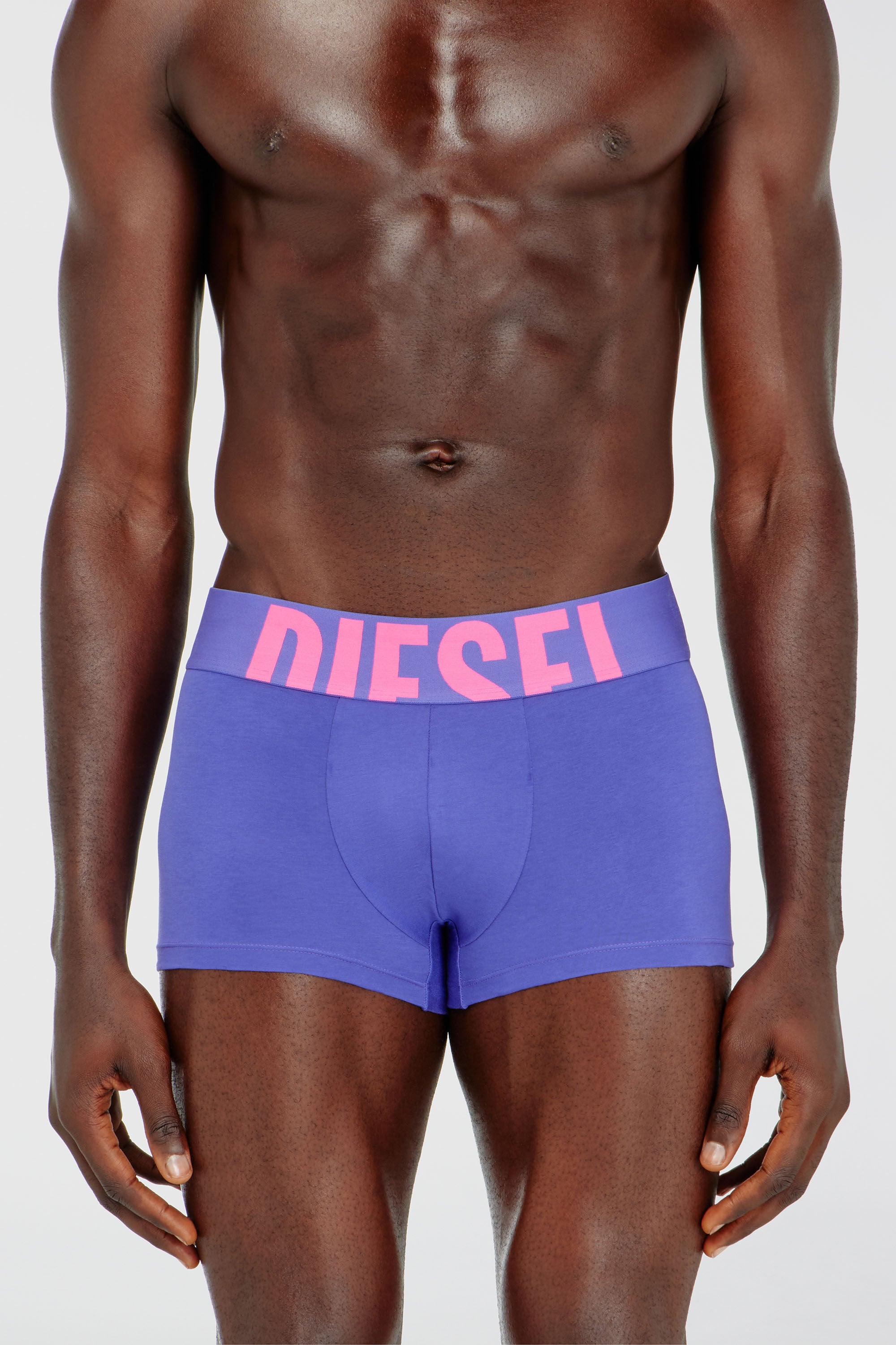 Diesel - UMBX-DAMIENTHREEPACK-5.5EL, Man's Three-pack boxer briefs in stretch cotton in Violet/Blue - 1