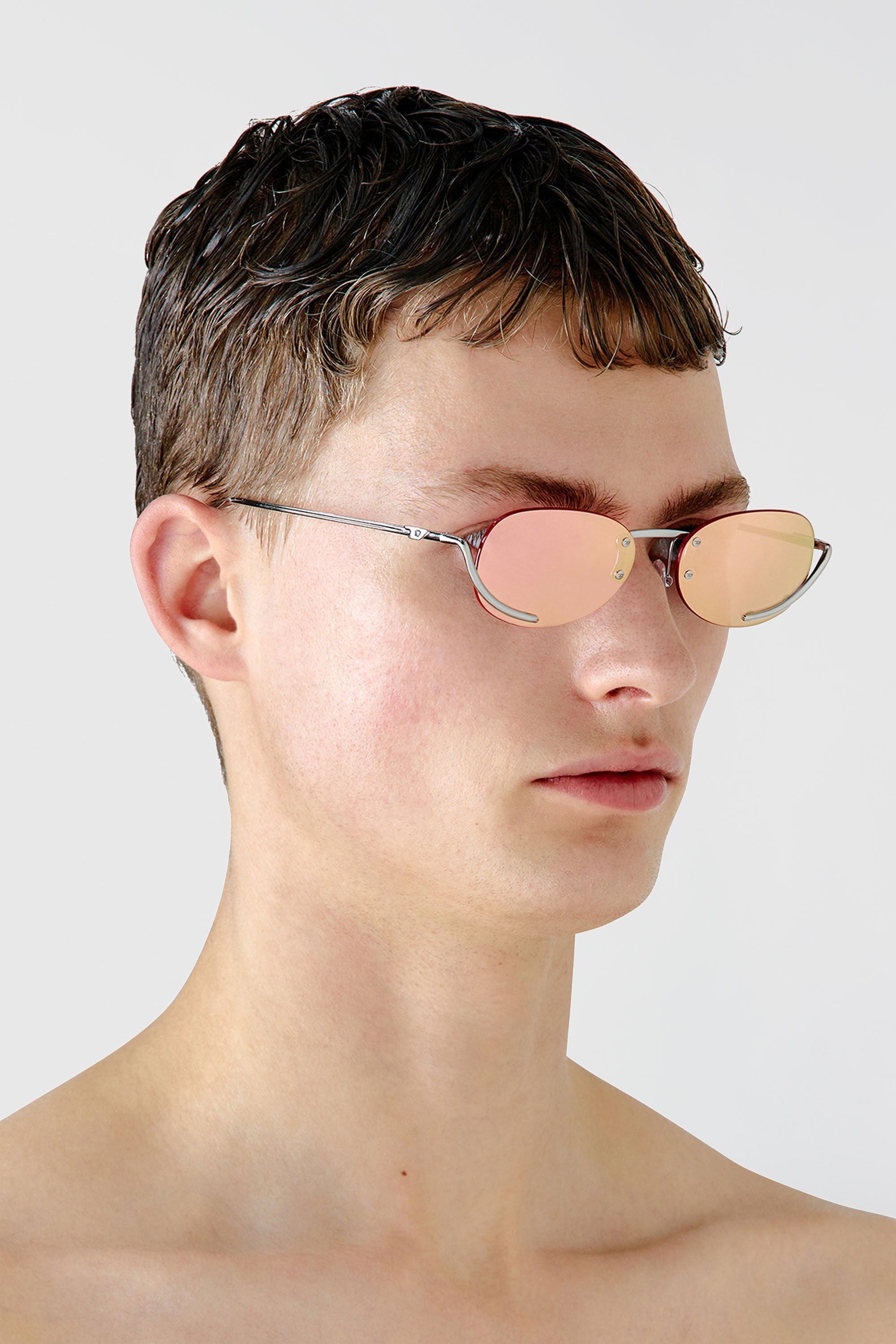 Women's Oval sunglasses | Pink | Diesel {{Country}}