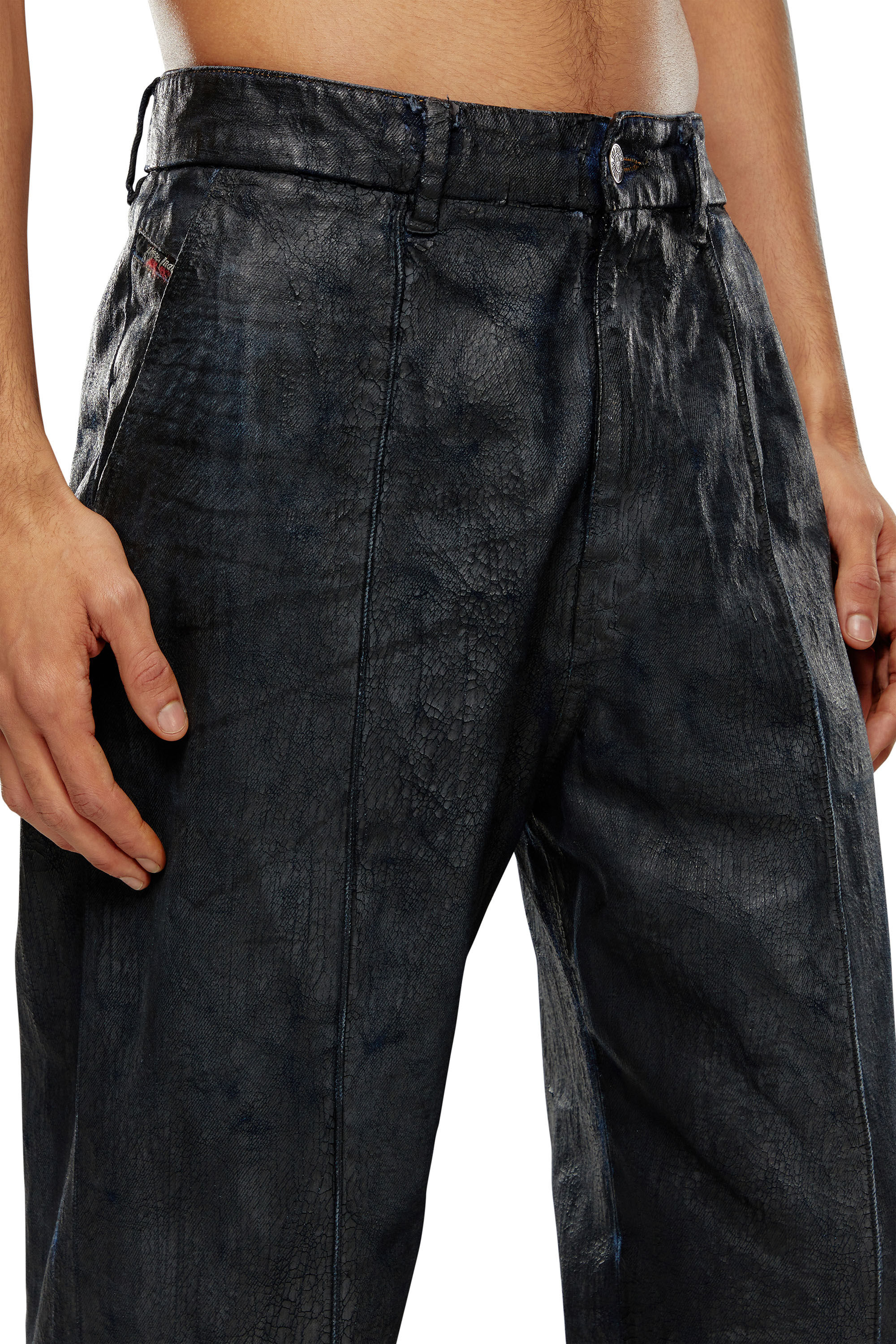 Diesel - Relaxed Jeans D-Chino-Work 0PGAZ Homme, Noir - Image 5