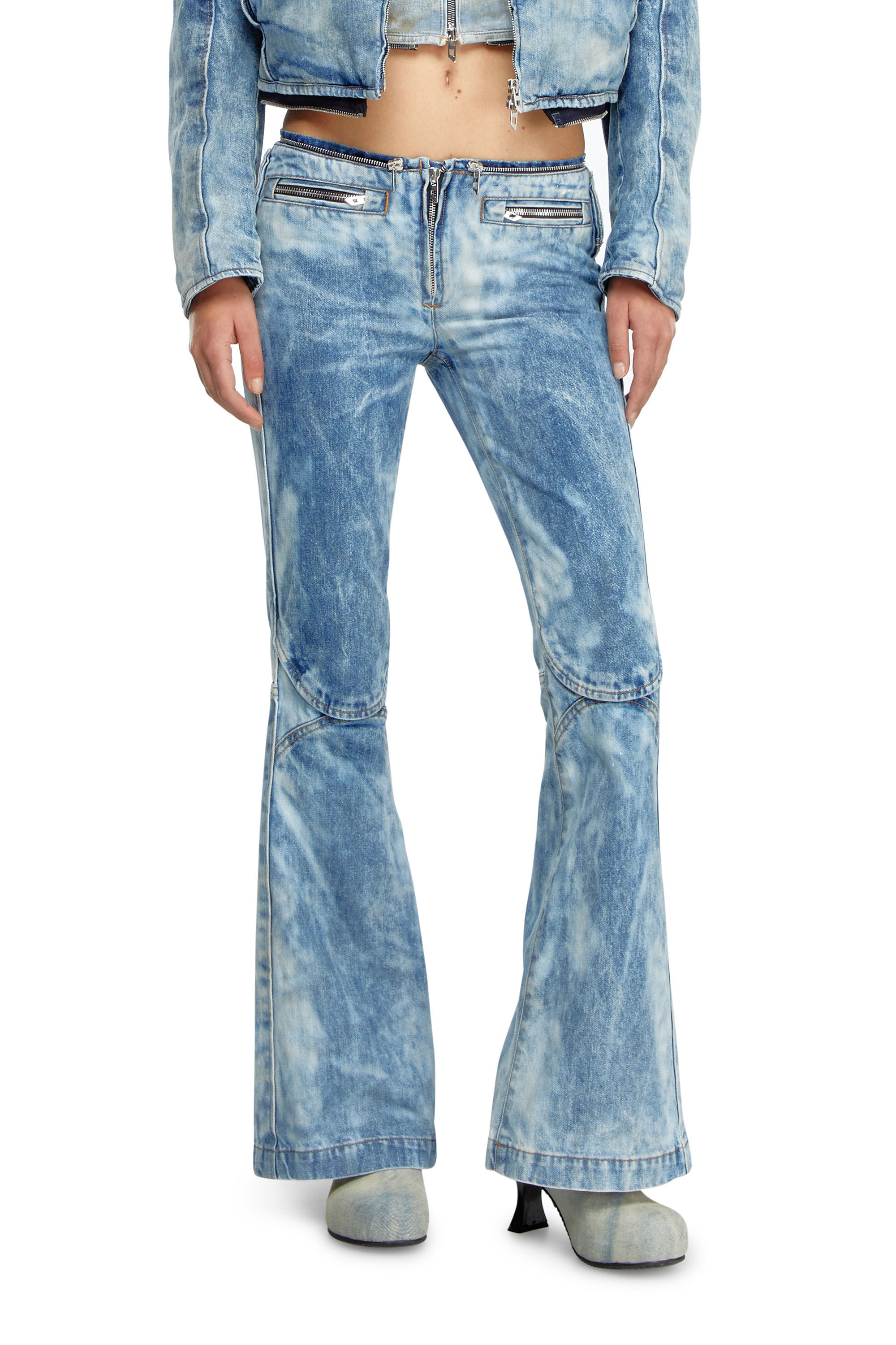 Diesel - Female's Bootcut Jeans D-Gen 0PGAM, Light Blue - 3