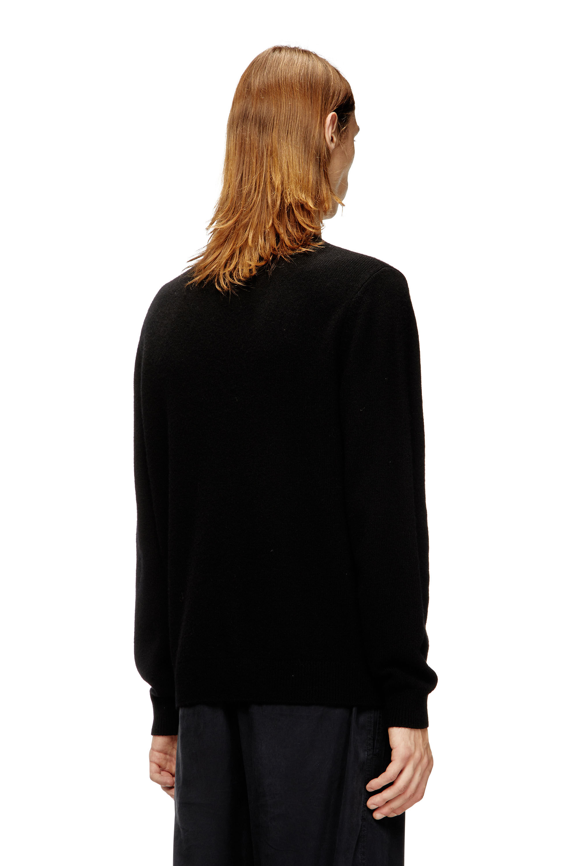 Diesel - K-ARGOL, Pull en laine et cachemire Homme in Noir - 4