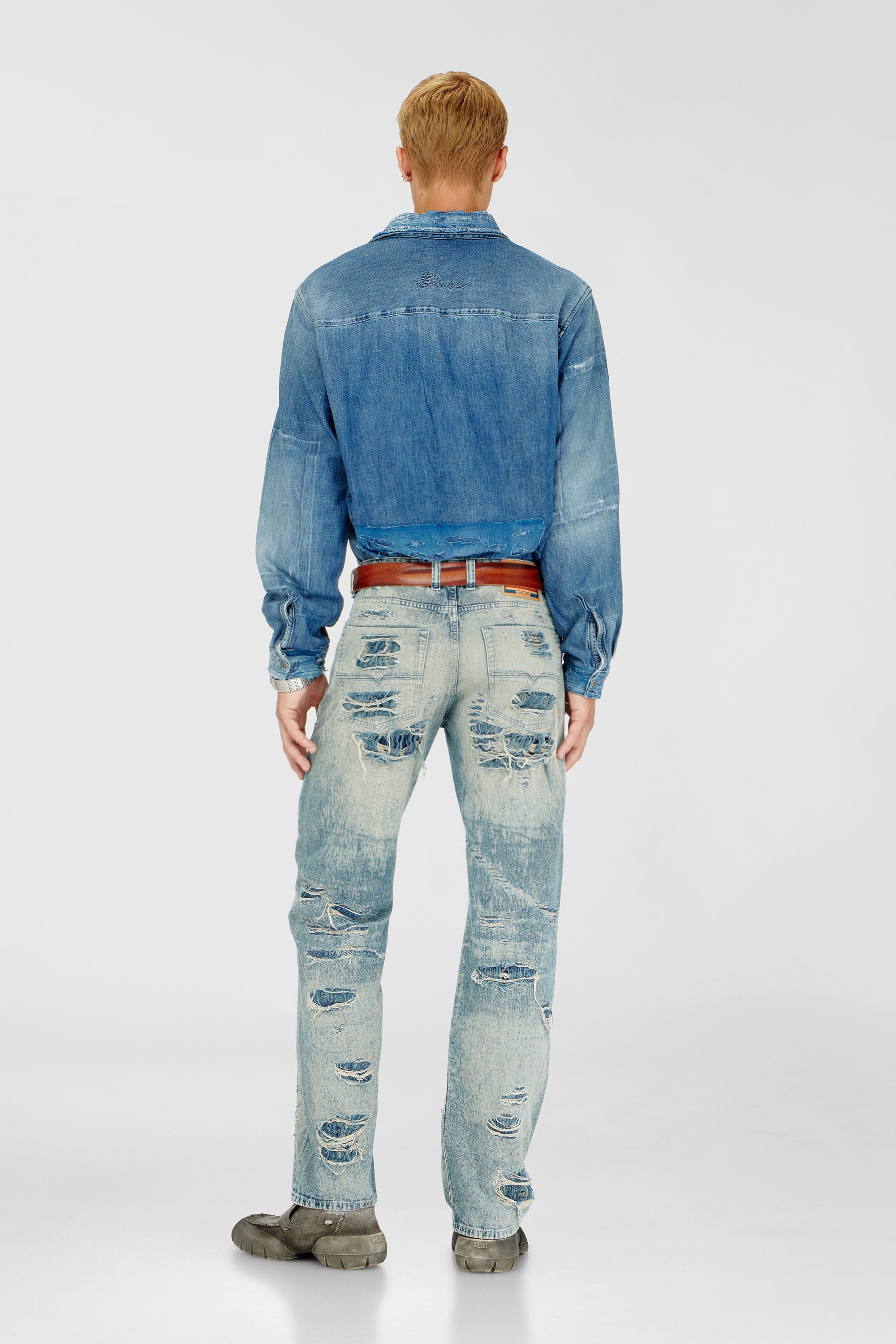Diesel - Male's Relaxed Jeans 1980 D-Eeper 068YM, Medium Blue - 3