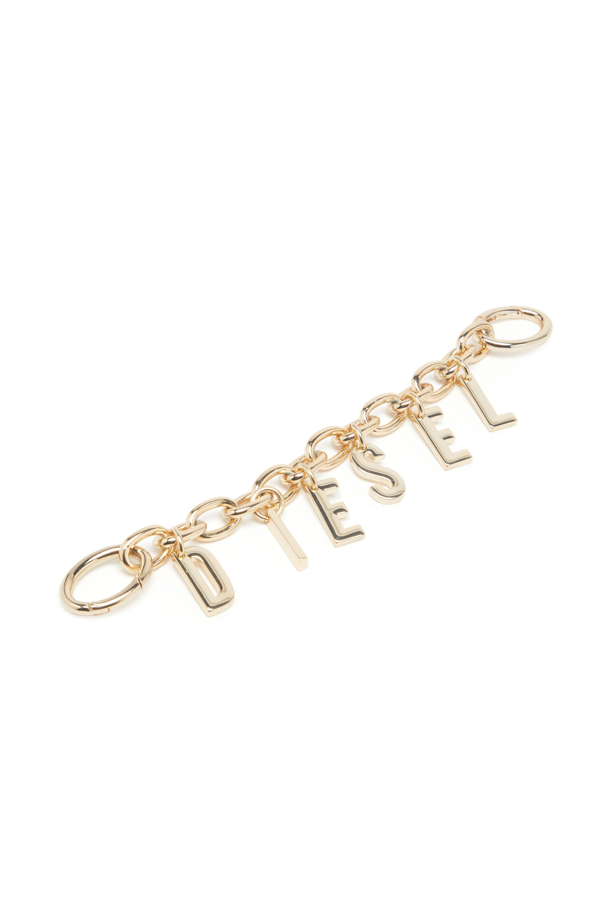 Women's Polished metal bag charm/charm bracelet | Oro | Diesel