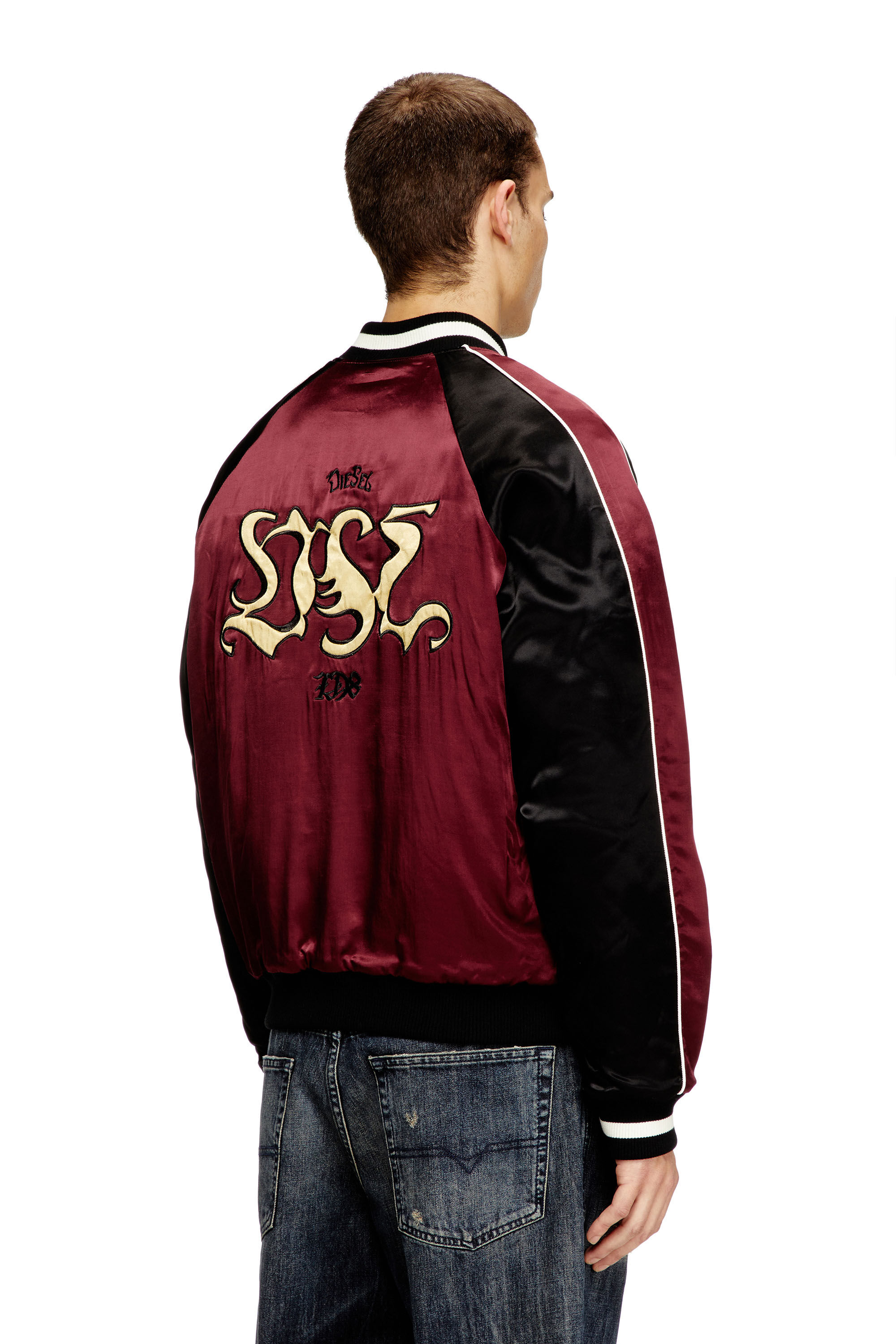 Men's Satin souvenir jacket | Multicolor | Diesel US