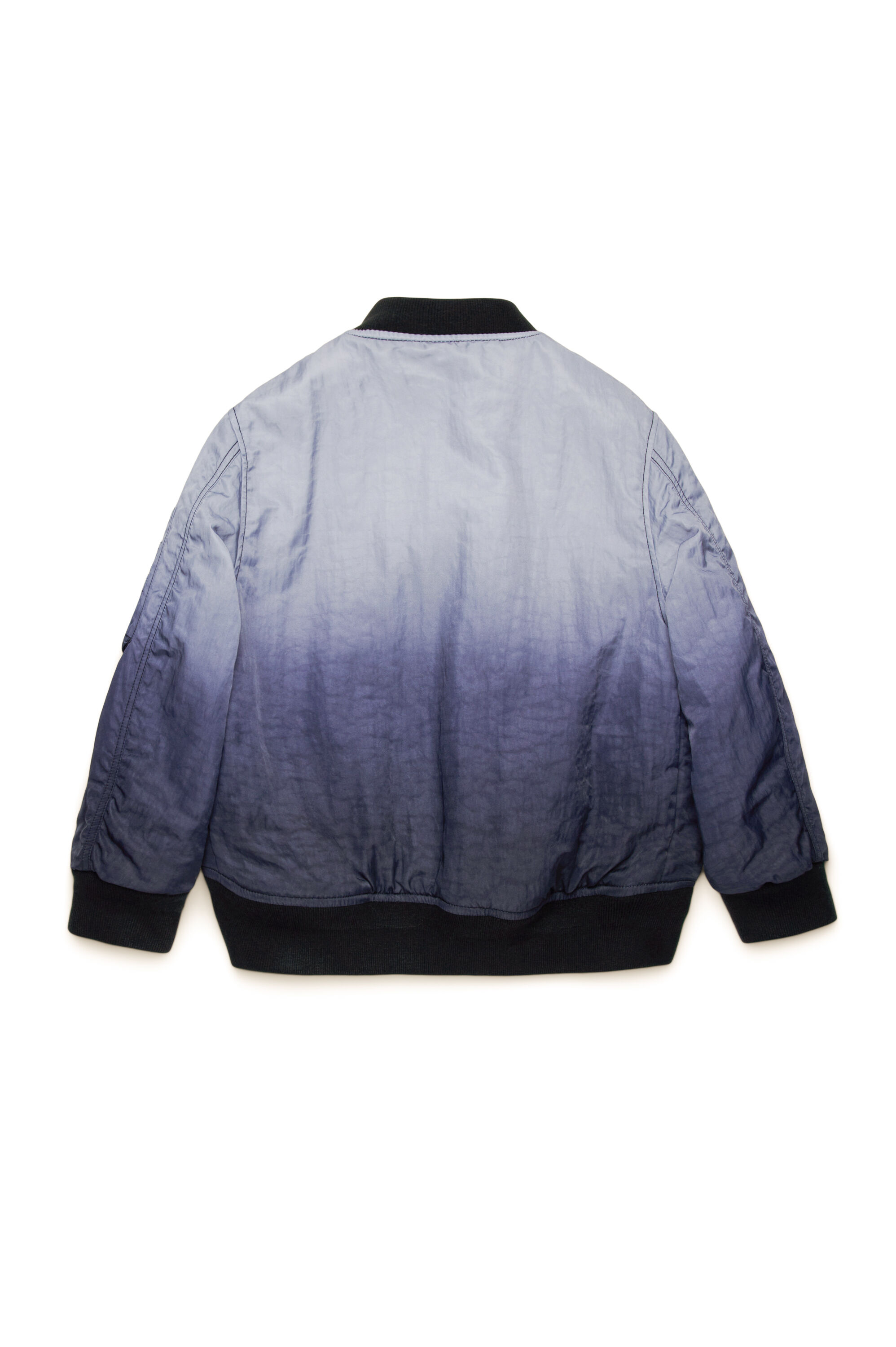 Girl's Bomber jacket in dégradé nylon | Blue | Diesel CA