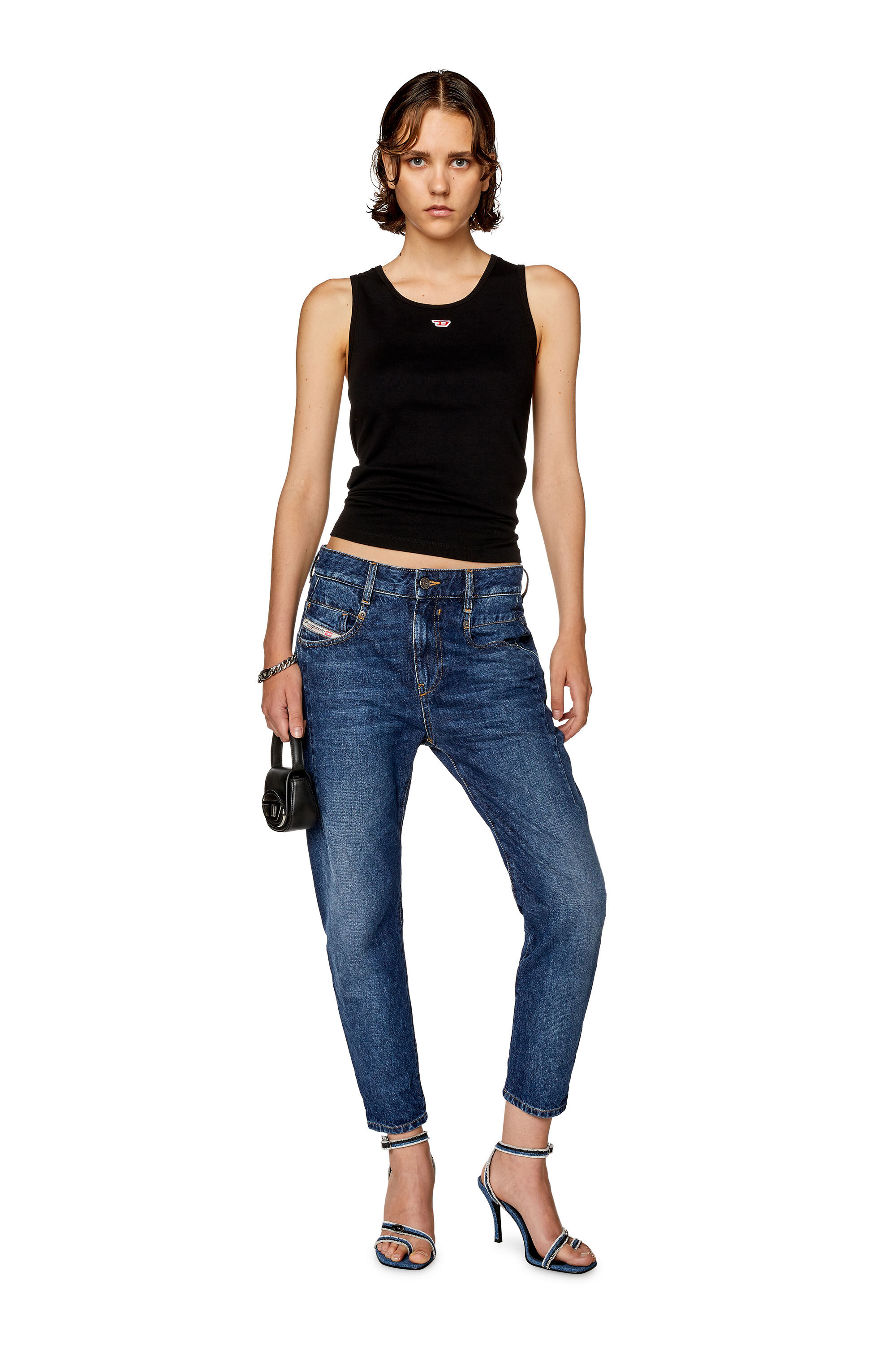Women's Boyfriend Jeans | Medium Blue | Diesel Fayza