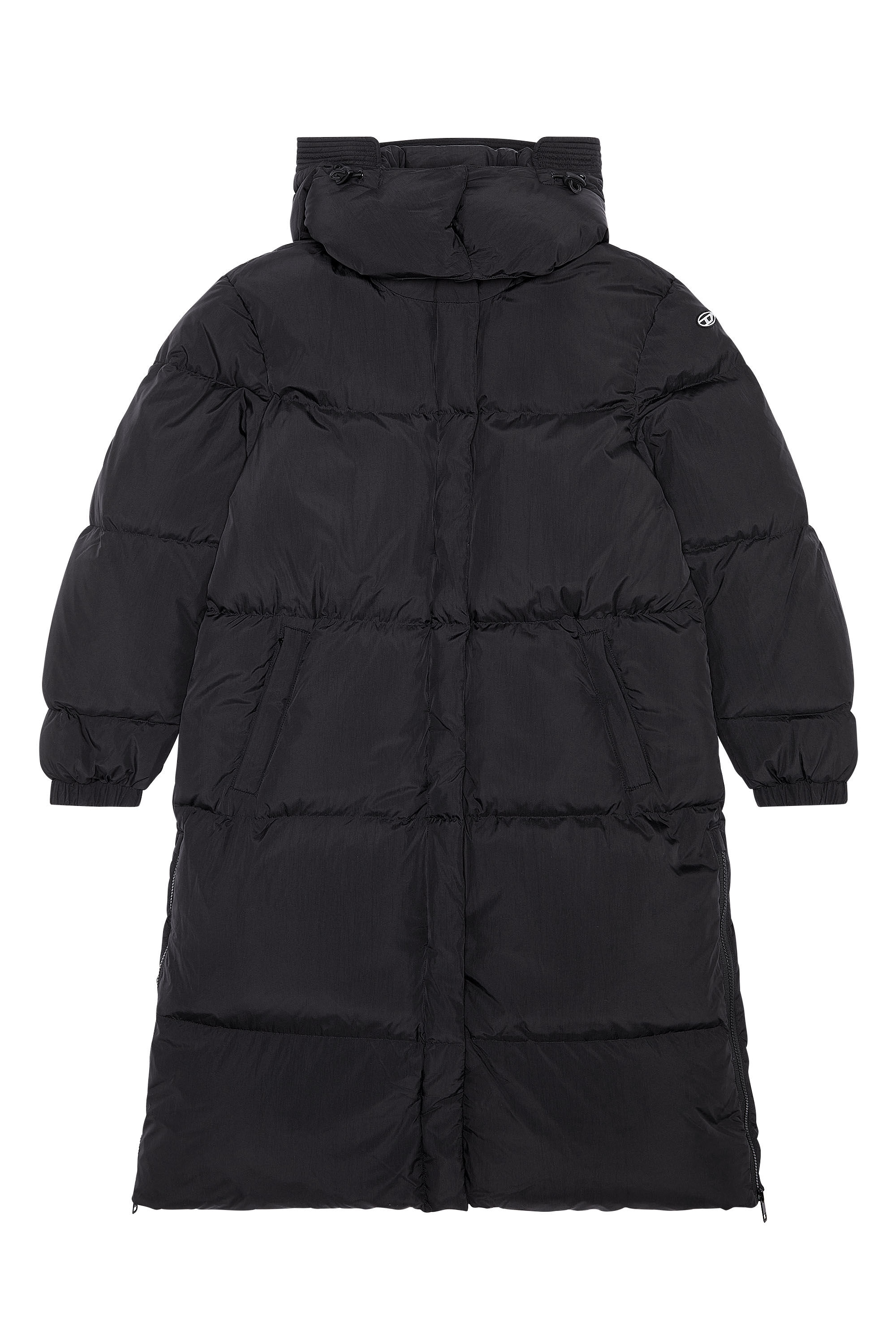 Women's Down coat in recycled nylon taslan | Black | Diesel