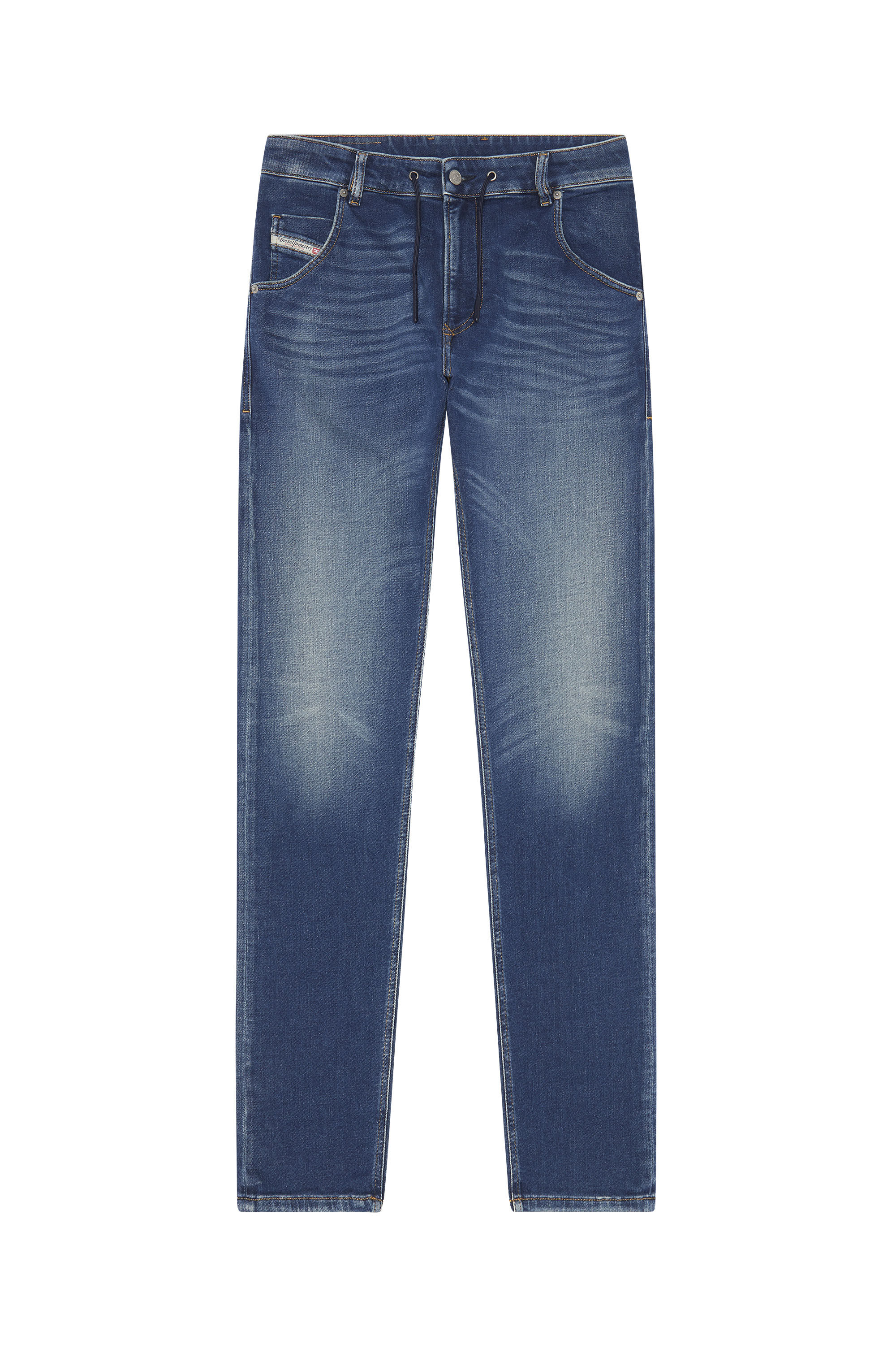 Diesel - Tapered 2030 D-Krooley Joggjeans® 068AZ, Male's Tapered 2030 D-Krooley Joggjeans® in Medium Blue - 2