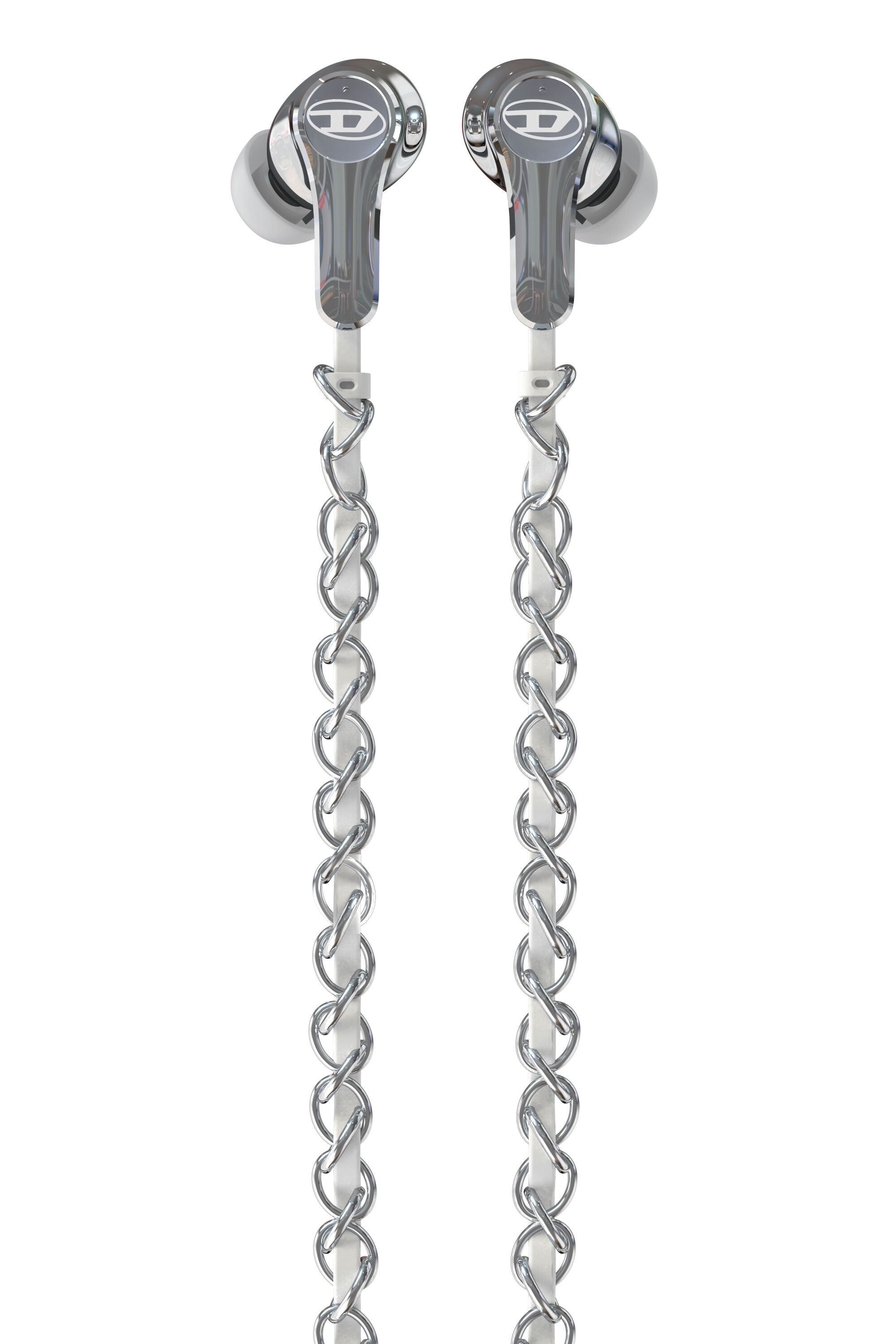 イヤホン DIESEL Wired ANC Earbuds 60458 DP09 Wired Earbuds with USB-C in Silver | Diesel® US
