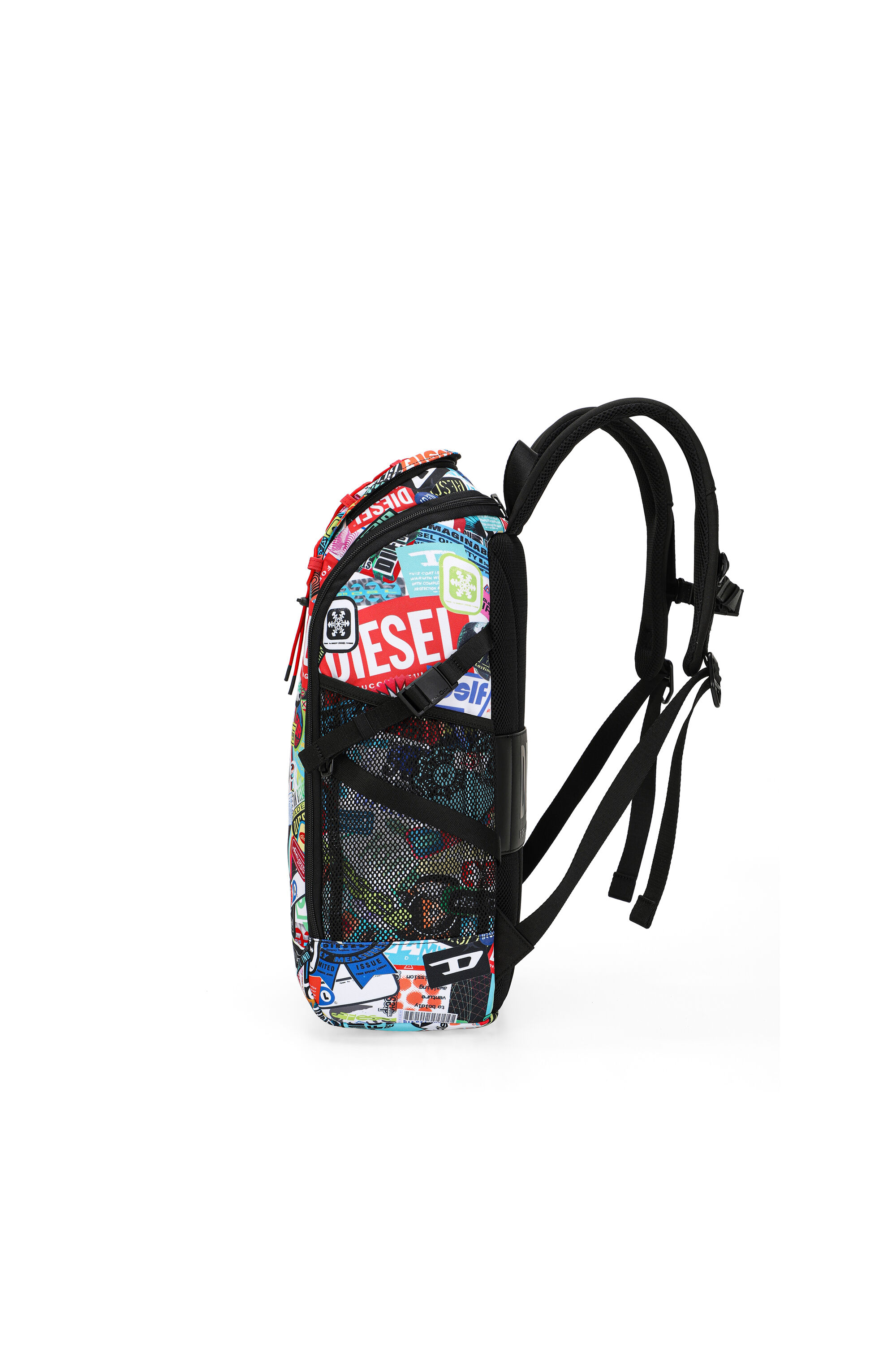 Women's Multifunctional backpack with stickers | Multicolor