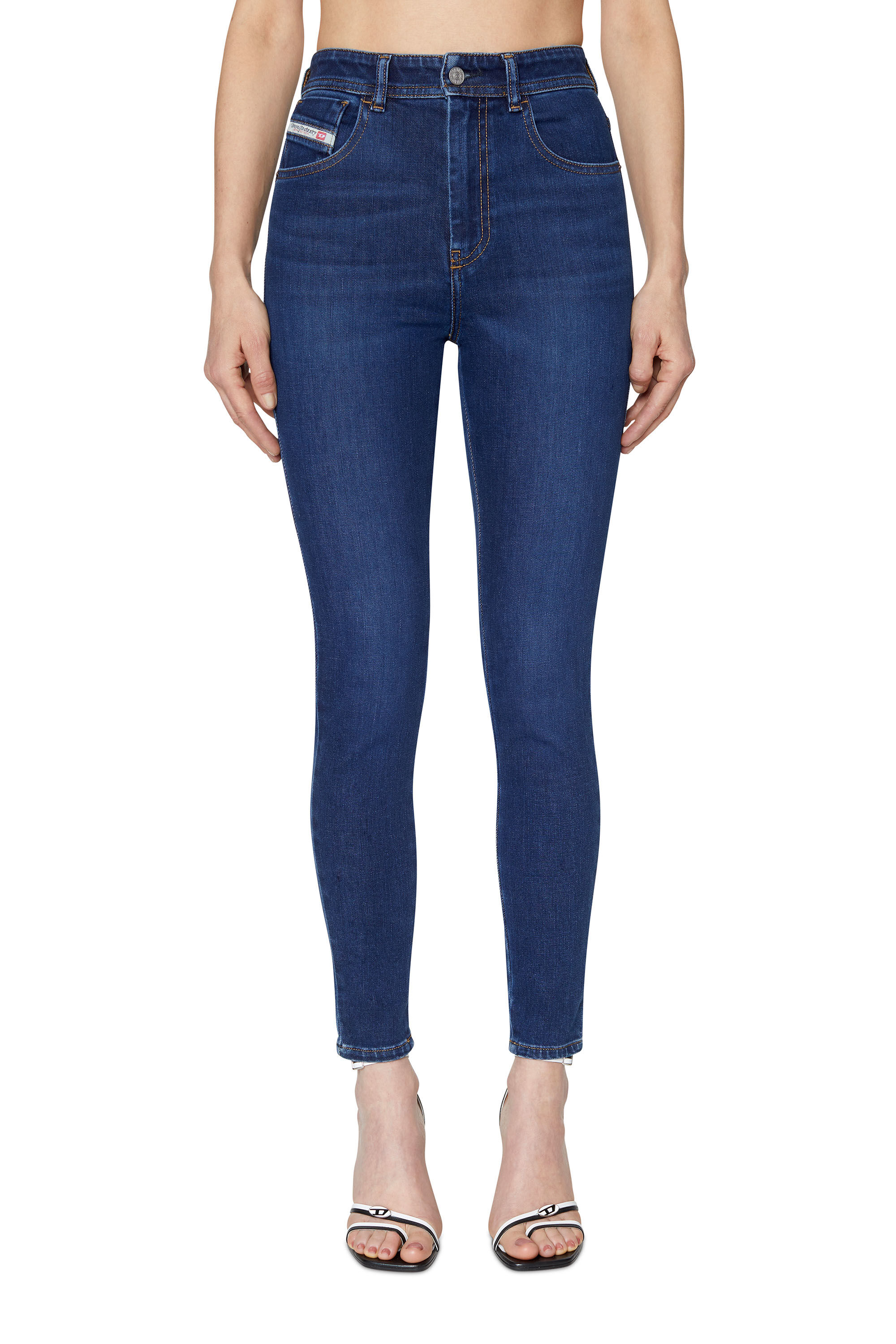 Diesel - Female's Skinny Jeans 1984 Slandy-High 09C19, Dark Blue - 3