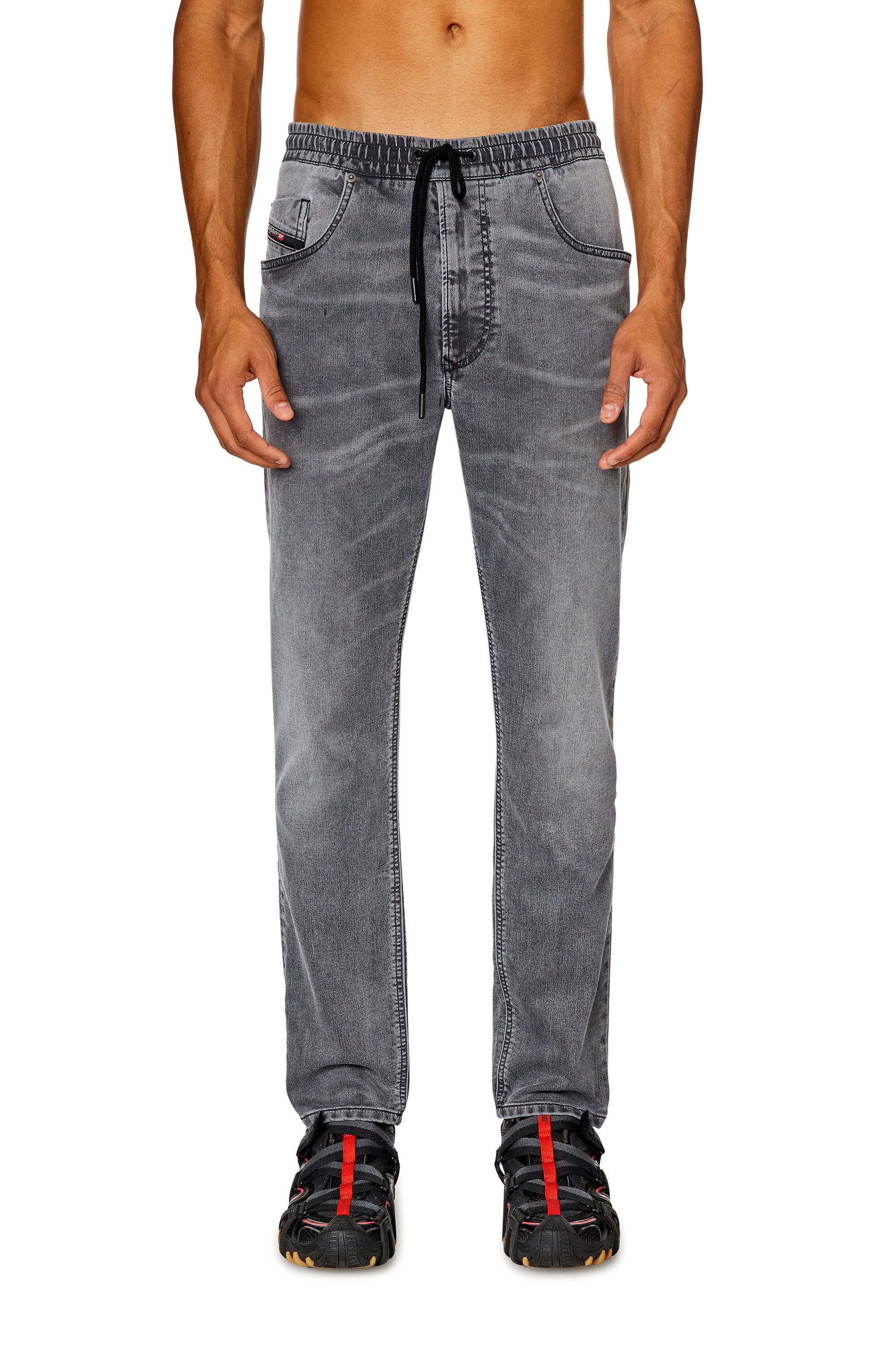 Diesel - Male's Regular 2030 D-Krooley Joggjeans&reg; 068HP, Grey - 3