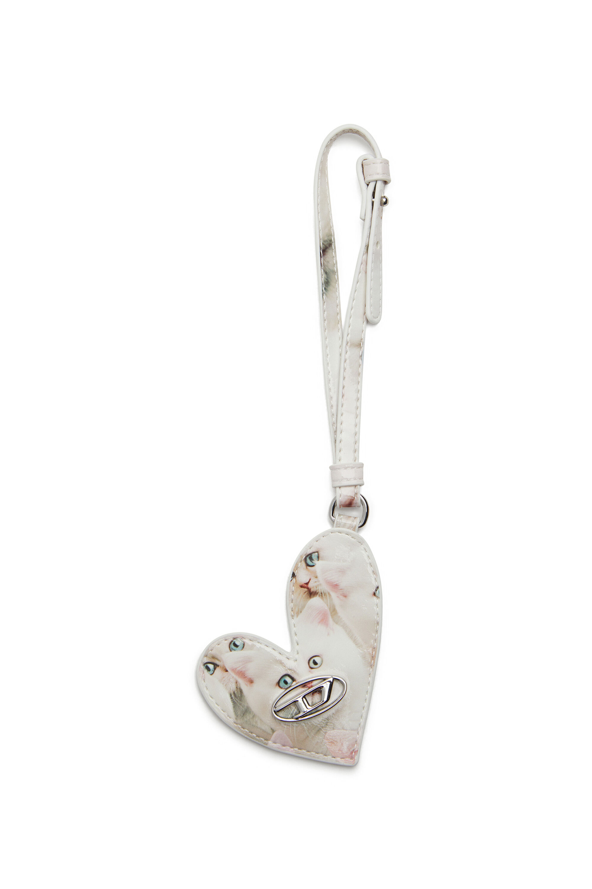 Diesel - PLAY MIRROR, Female's Heart keychain in White - 1