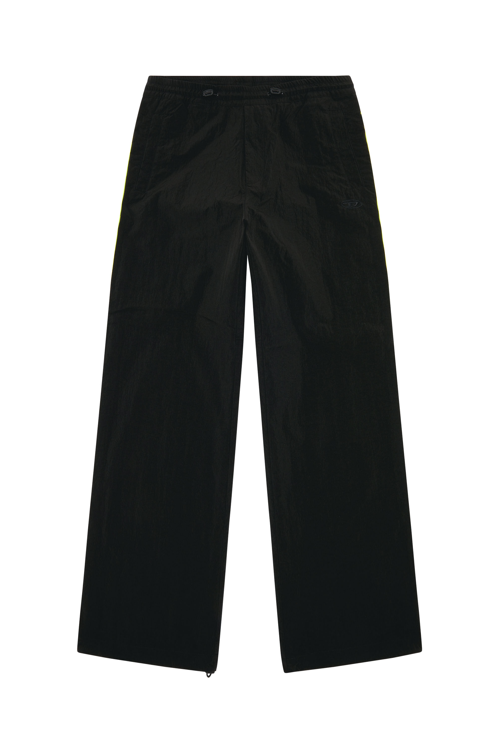 Men's Lightweight pants in wrinkled nylon | Black | Diesel