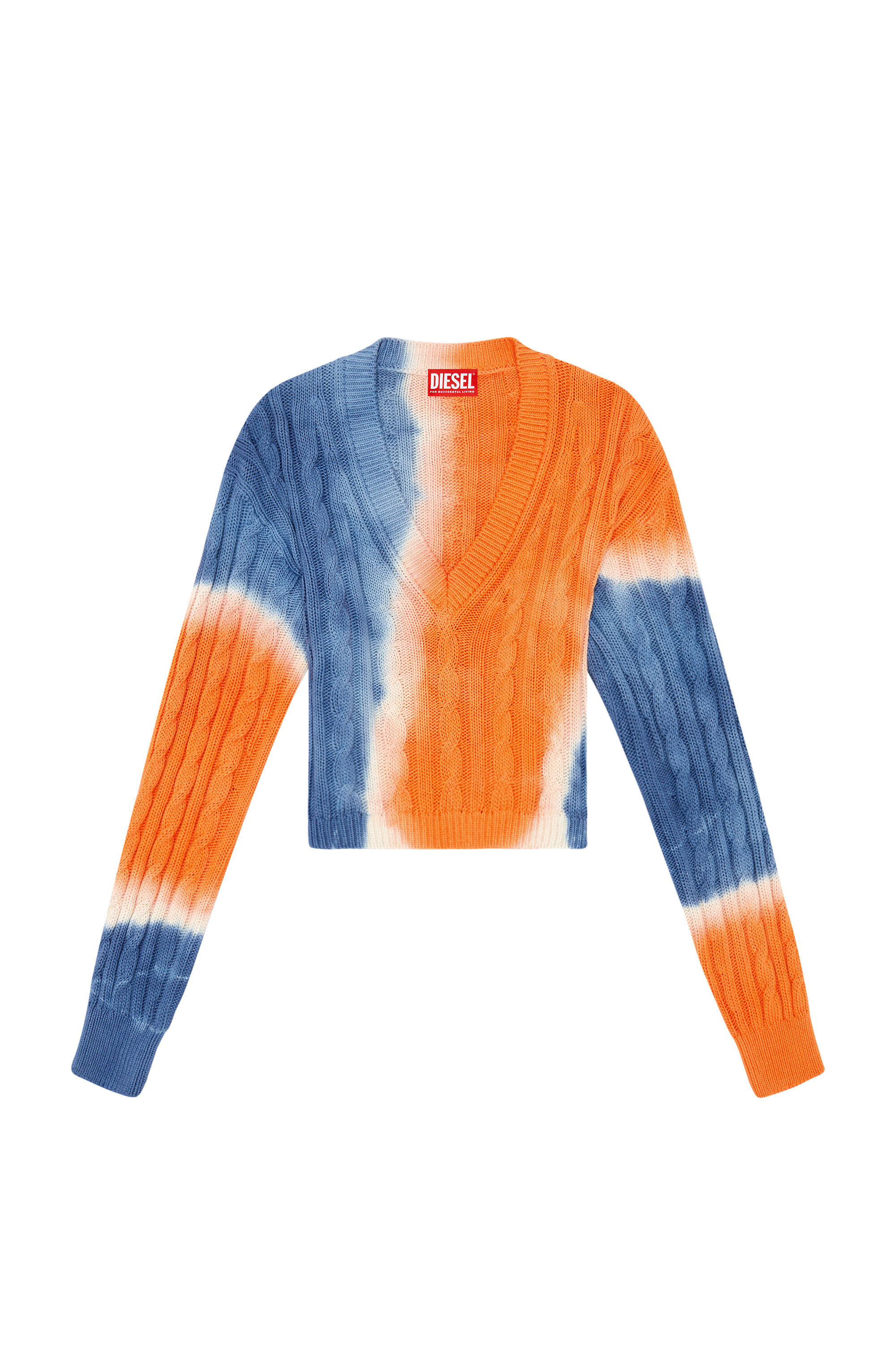 Diesel - M-JANEL, Pull tie-dye en coton torsadé Femme in Polychrome - 2