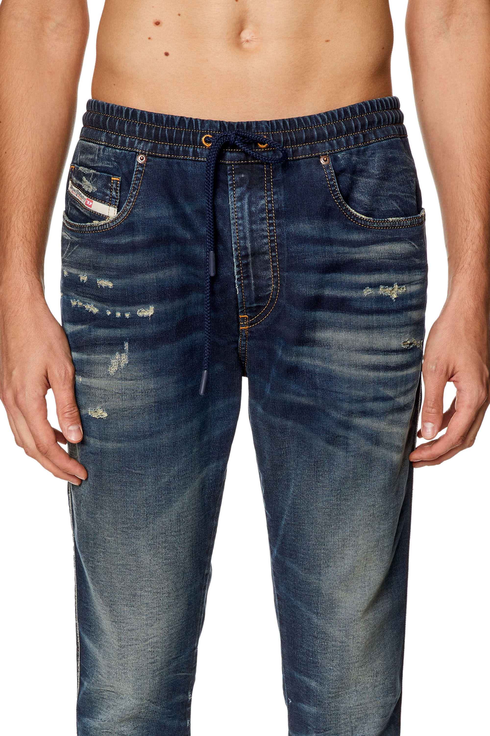 Diesel - Slim 2060 D-Strukt Joggjeans® 068JD Homme, Bleu Foncé - Image 5