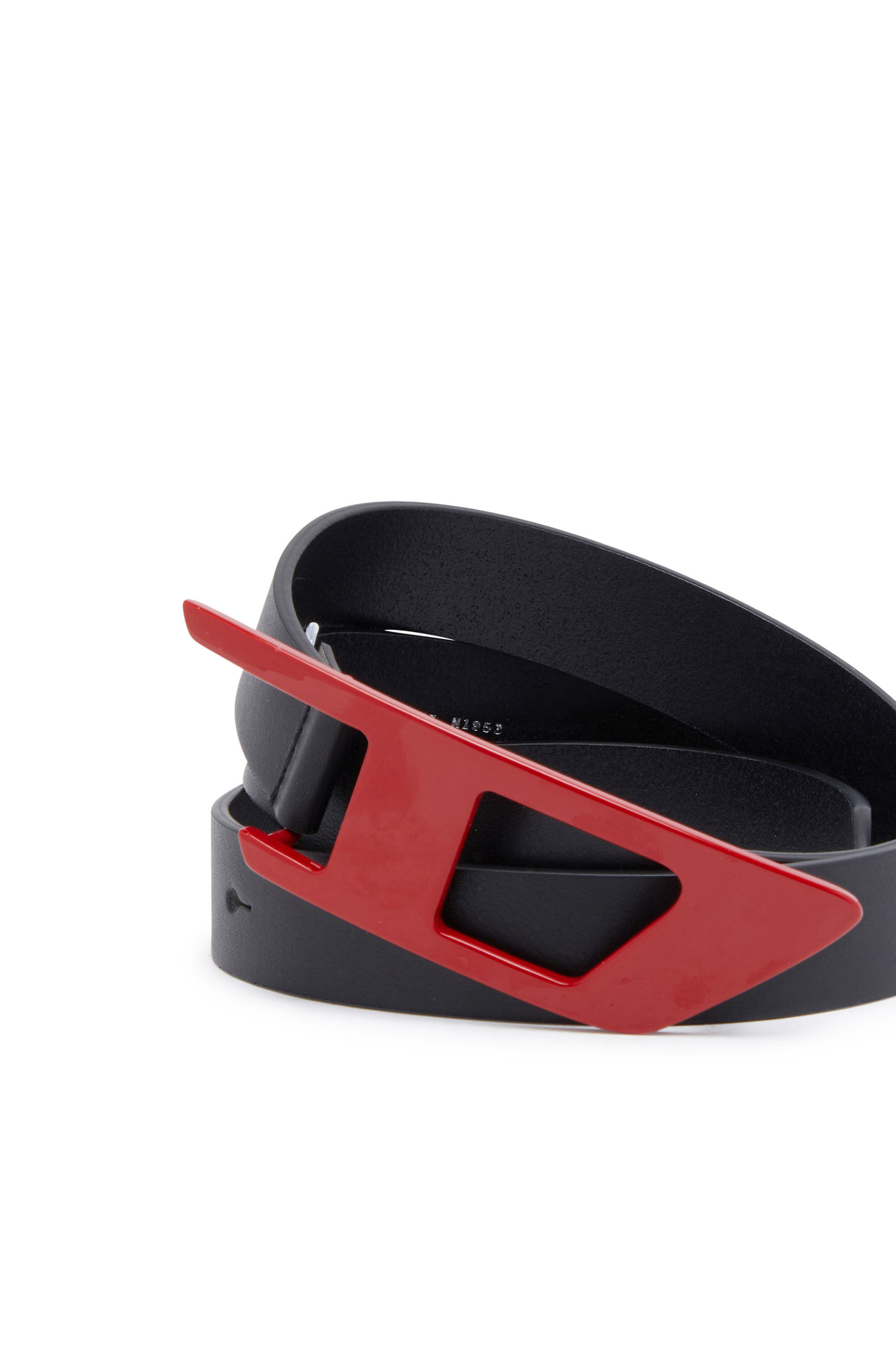 Diesel - B-DLOGO II, Ceinture 2.5 cm slim en cuir avec boucle D Homme in Polychrome - 3