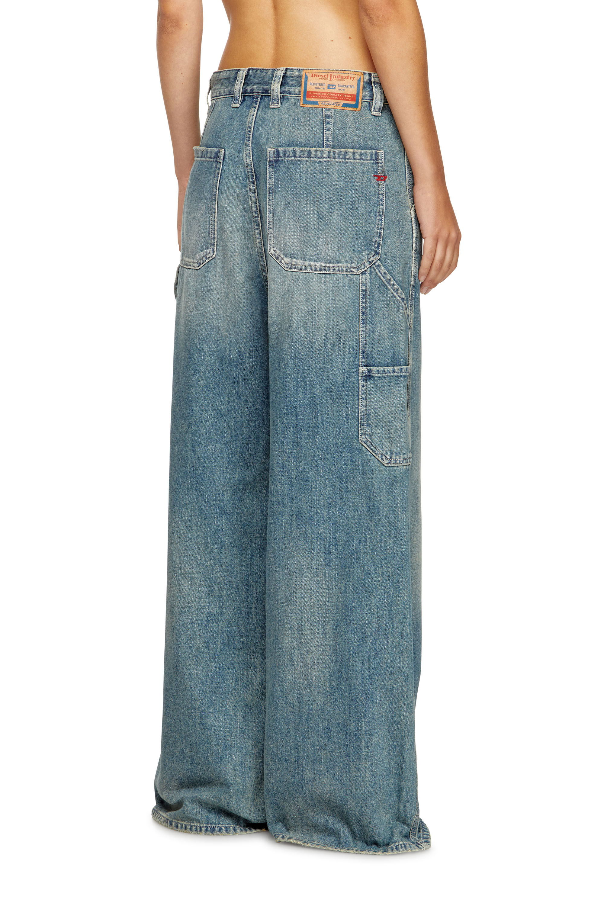 Diesel - Female's Relaxed Jeans 1996 D-Sire 068SK, Light Blue - 4