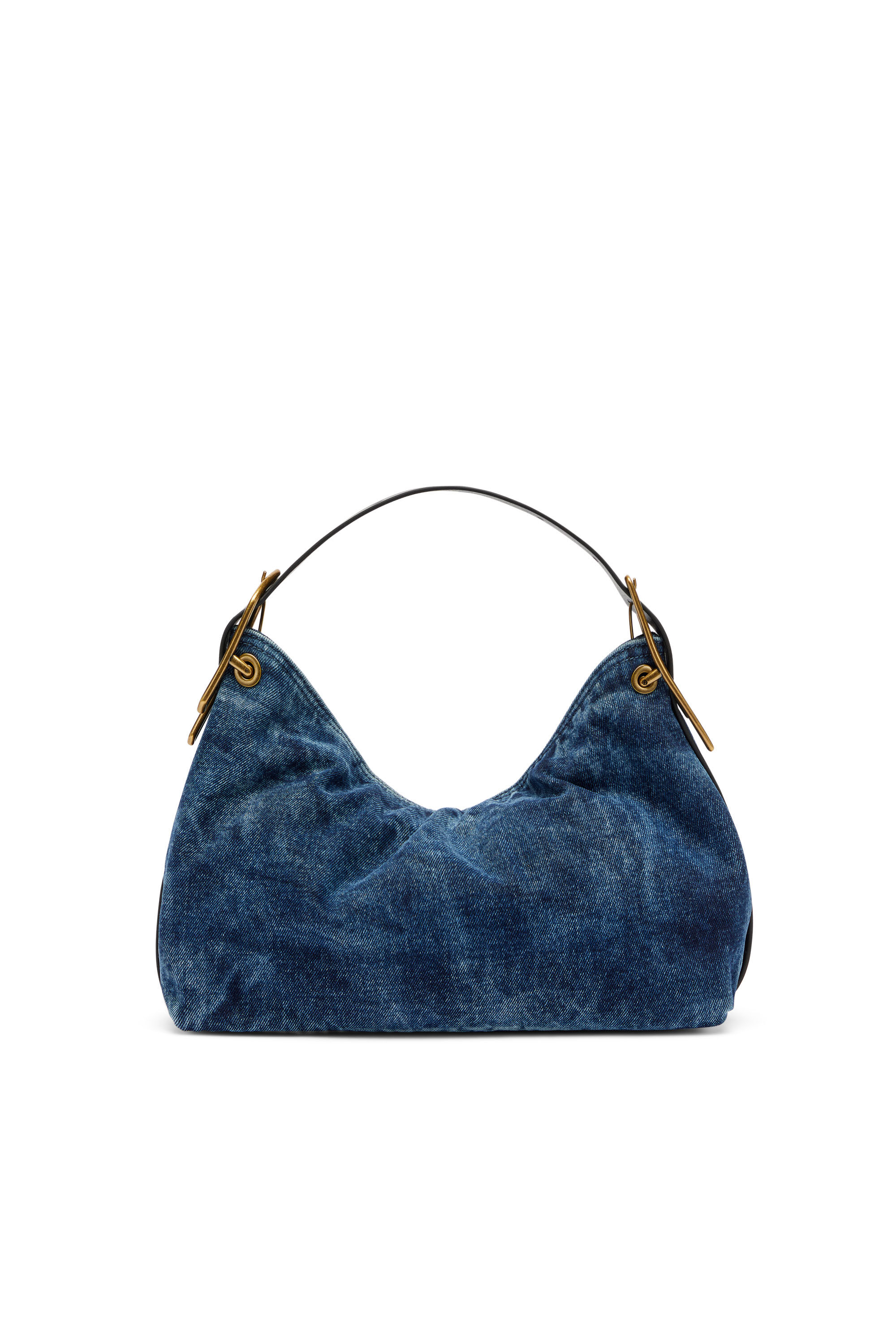 Diesel - D-LINE SHOULDER, Female's D-Line-Denim shoulder bag in Medium Blue - 3