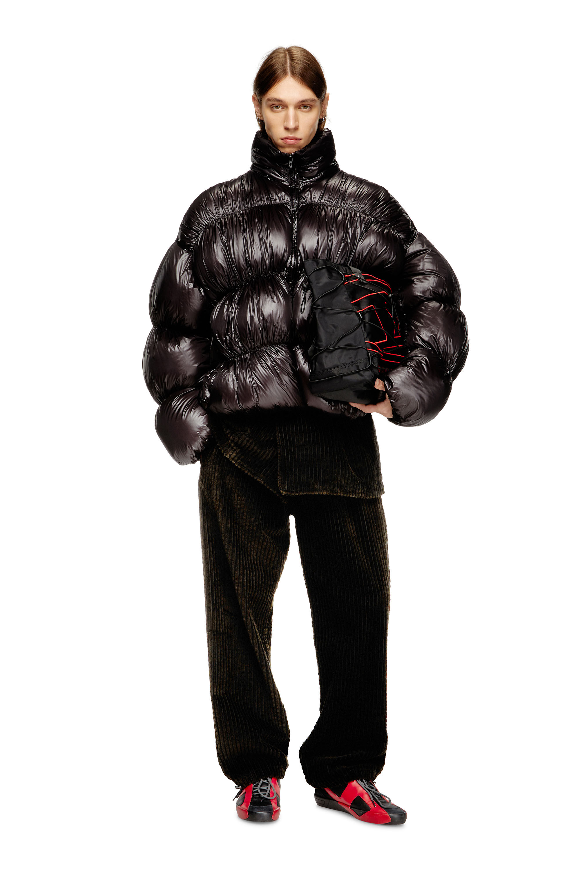 Diesel - W-CHOCO, Doudoune à capuche avec effet bulles Homme in ToBeDefined - 1