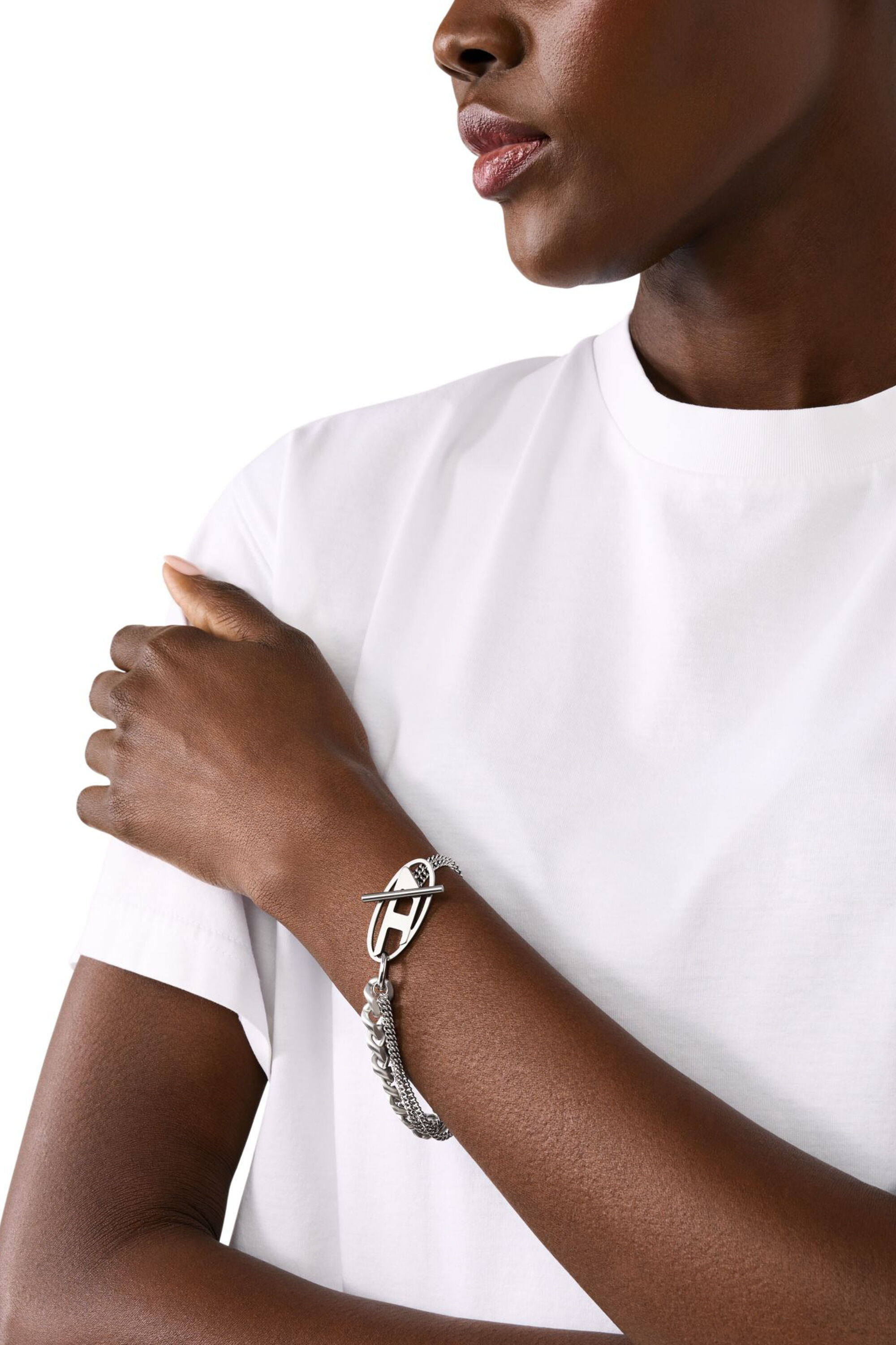 Women's Stainless Steel Chain Bracelet | Silver | Diesel