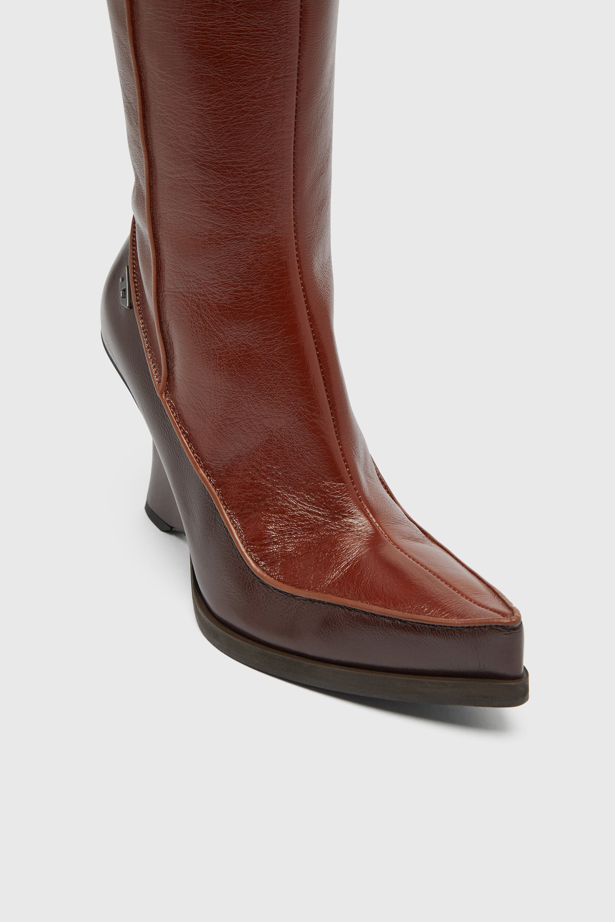 Diesel - D-LUCETTE-90-KB W, D-Lucette-Botas de cuero hasta la rodilla Mujer in ToBeDefined - 5