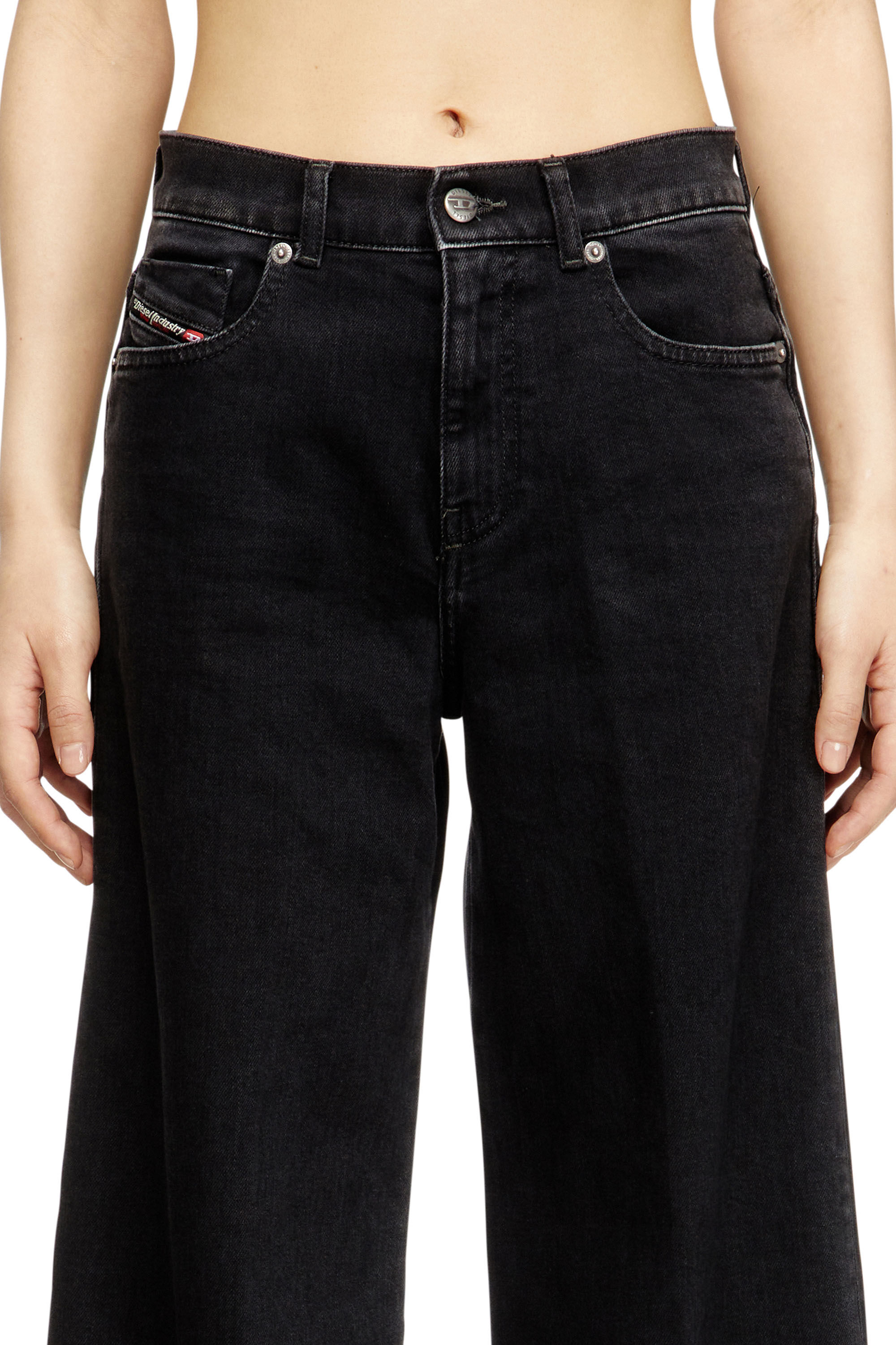 Women's Flare Jeans | Black/Dark grey | Diesel 1978 D-Akemi
