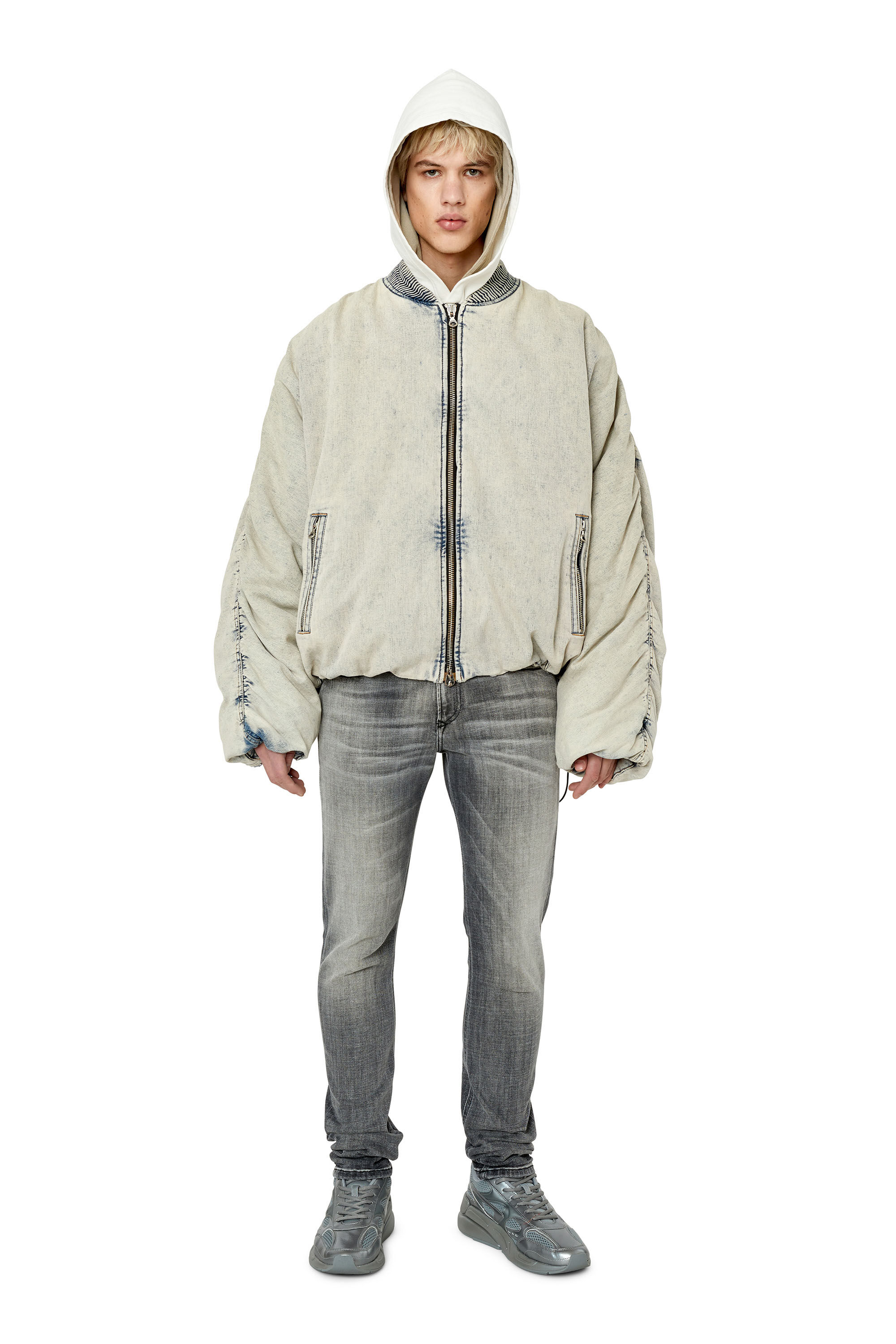 Diesel - Male's Skinny Jeans 1979 Sleenker 09E71, Black/Dark Grey - 1
