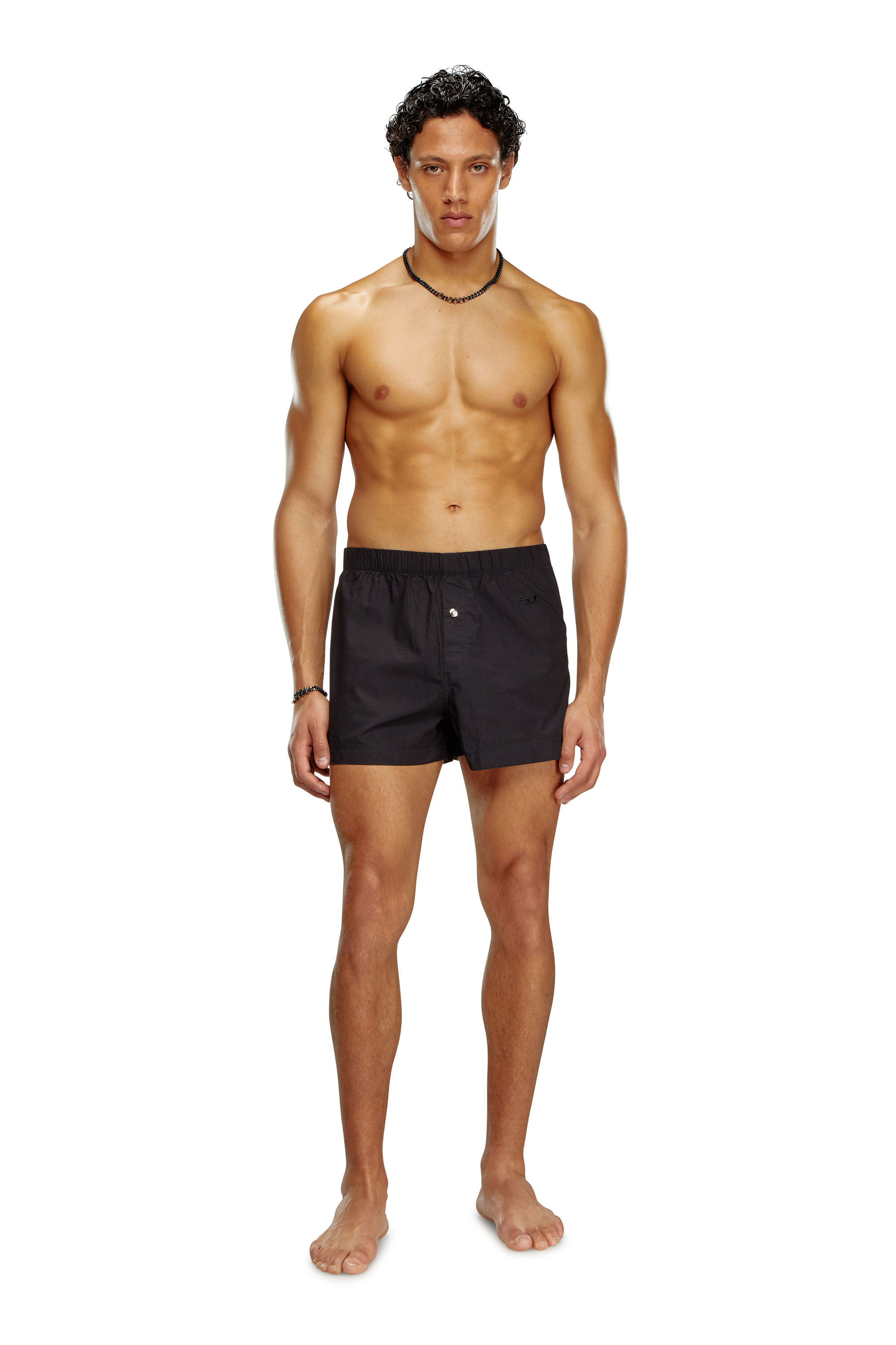 トップス UCANTBELIKEME UVC POLO X DISARK BOXER Men's Plain boxers with Oval D embroidery | Black | Diesel