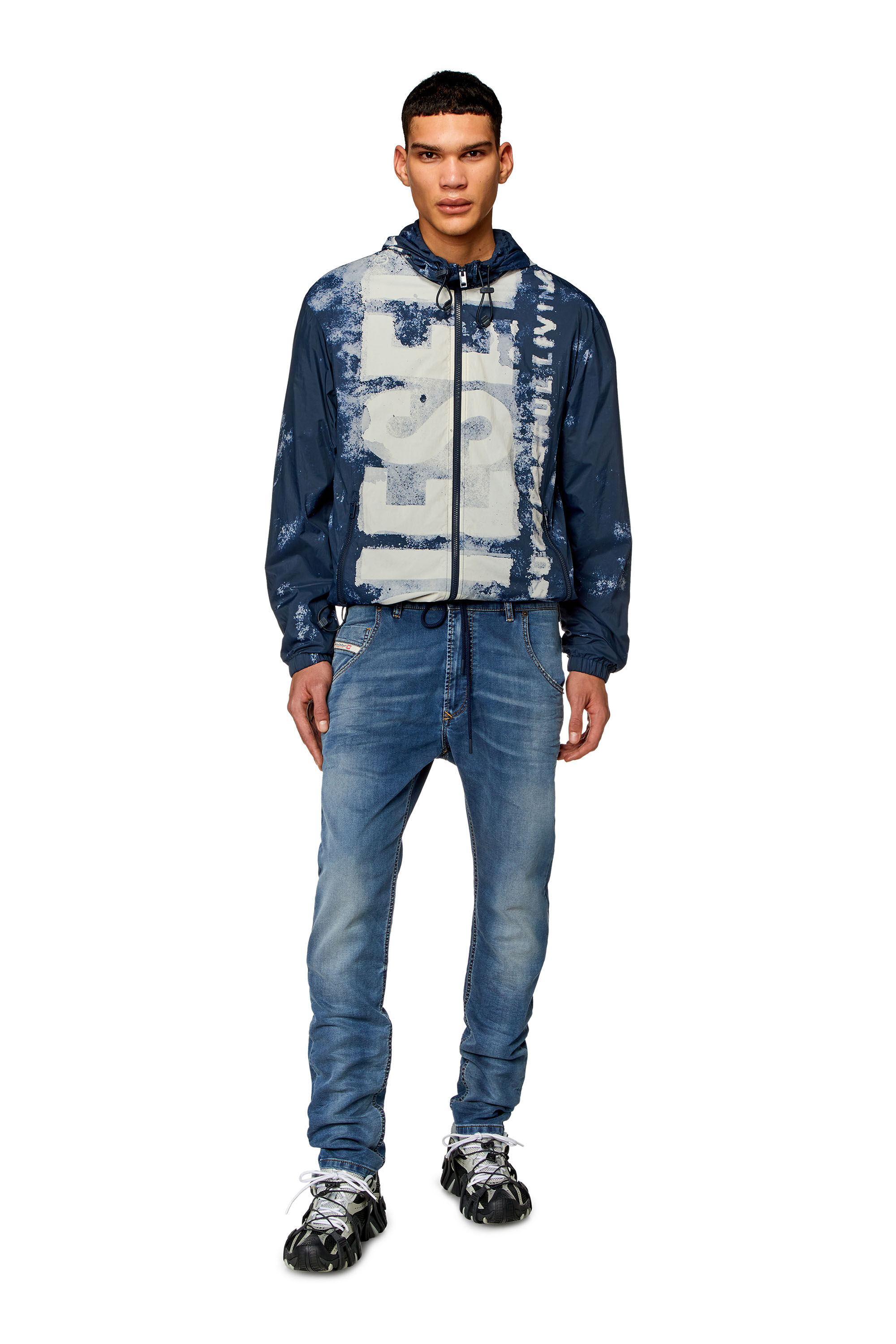 Men's Regular Jeans | Medium blue | Diesel 2030 D-Krooley Joggjeans®