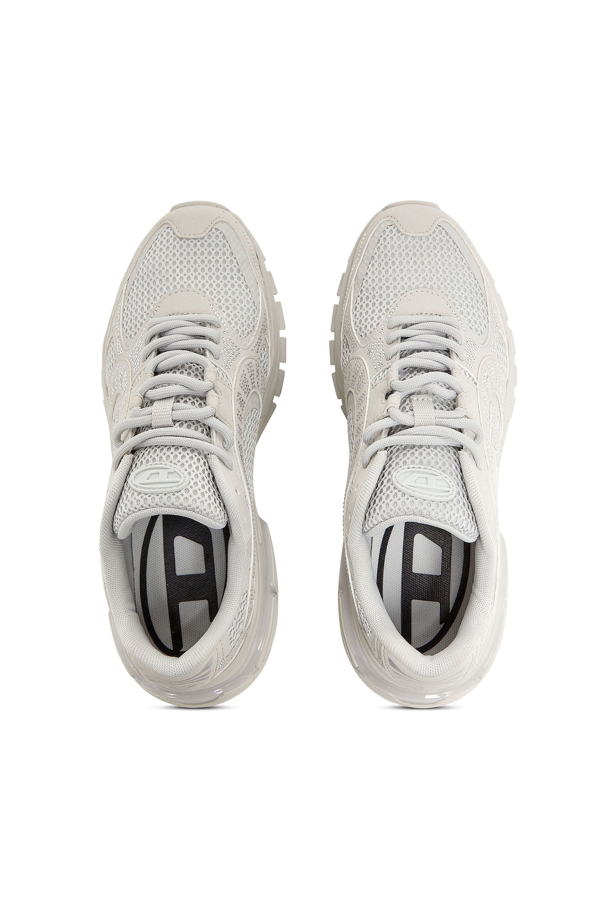 Diesel - S-PRO-V-DENSE LOW W, Female's S-Pro-V-Dense - Mesh sneakers with crystals in White - 4