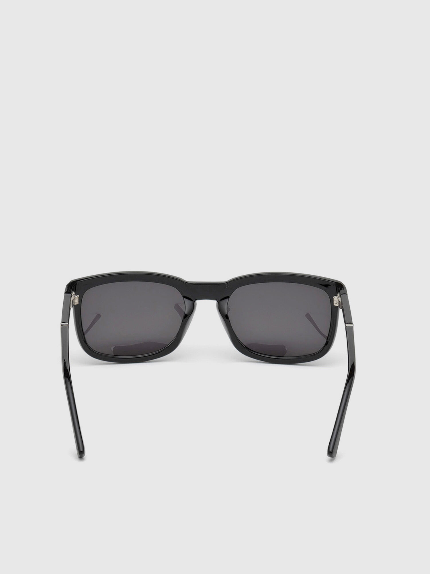 Diesel - DL0262, Unisex's Rectangular eyewear with slanting detail in Black - 4