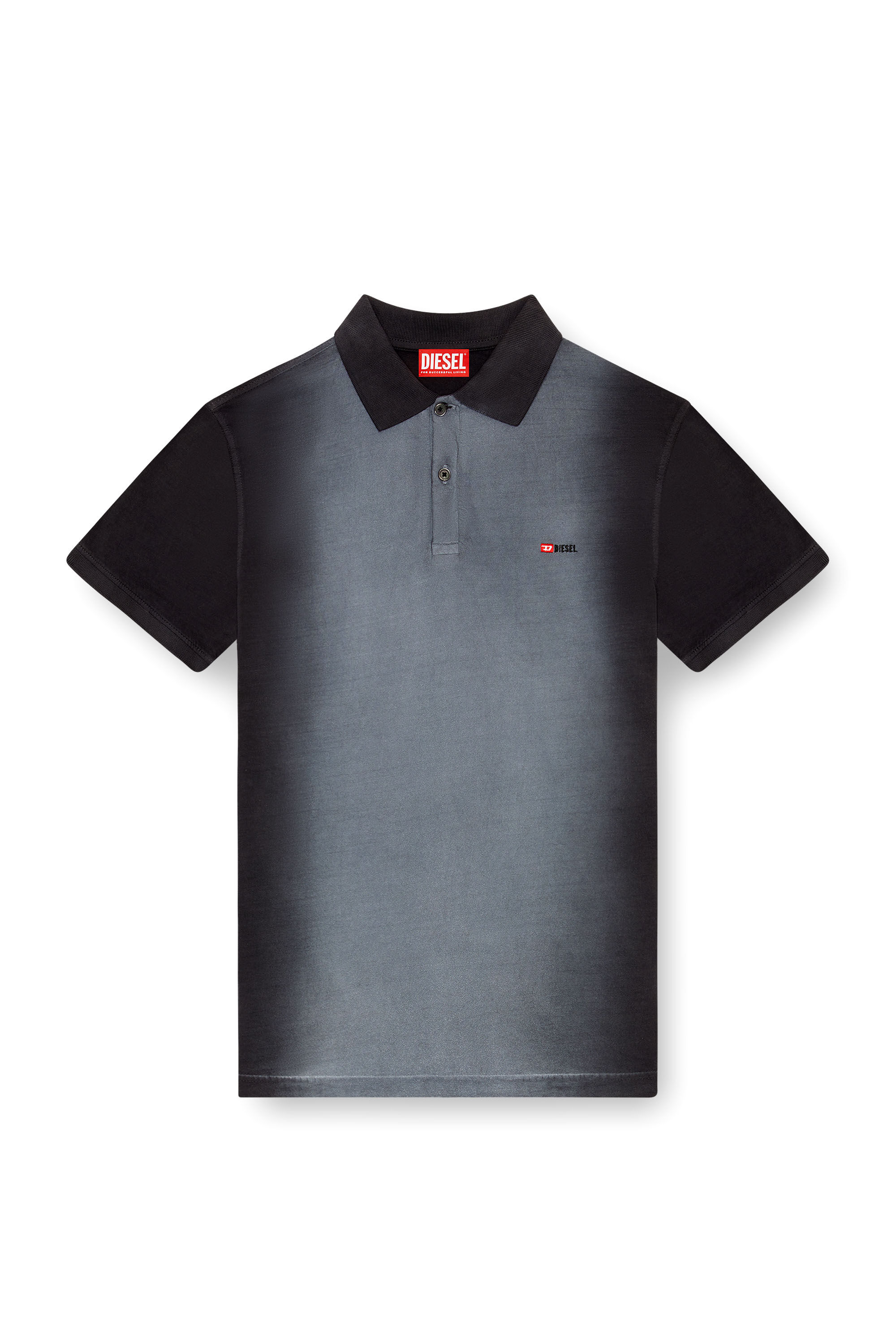 Diesel - T-REJUST-Q1, Polo avec traitement par pulvérisation Homme in Noir - 2