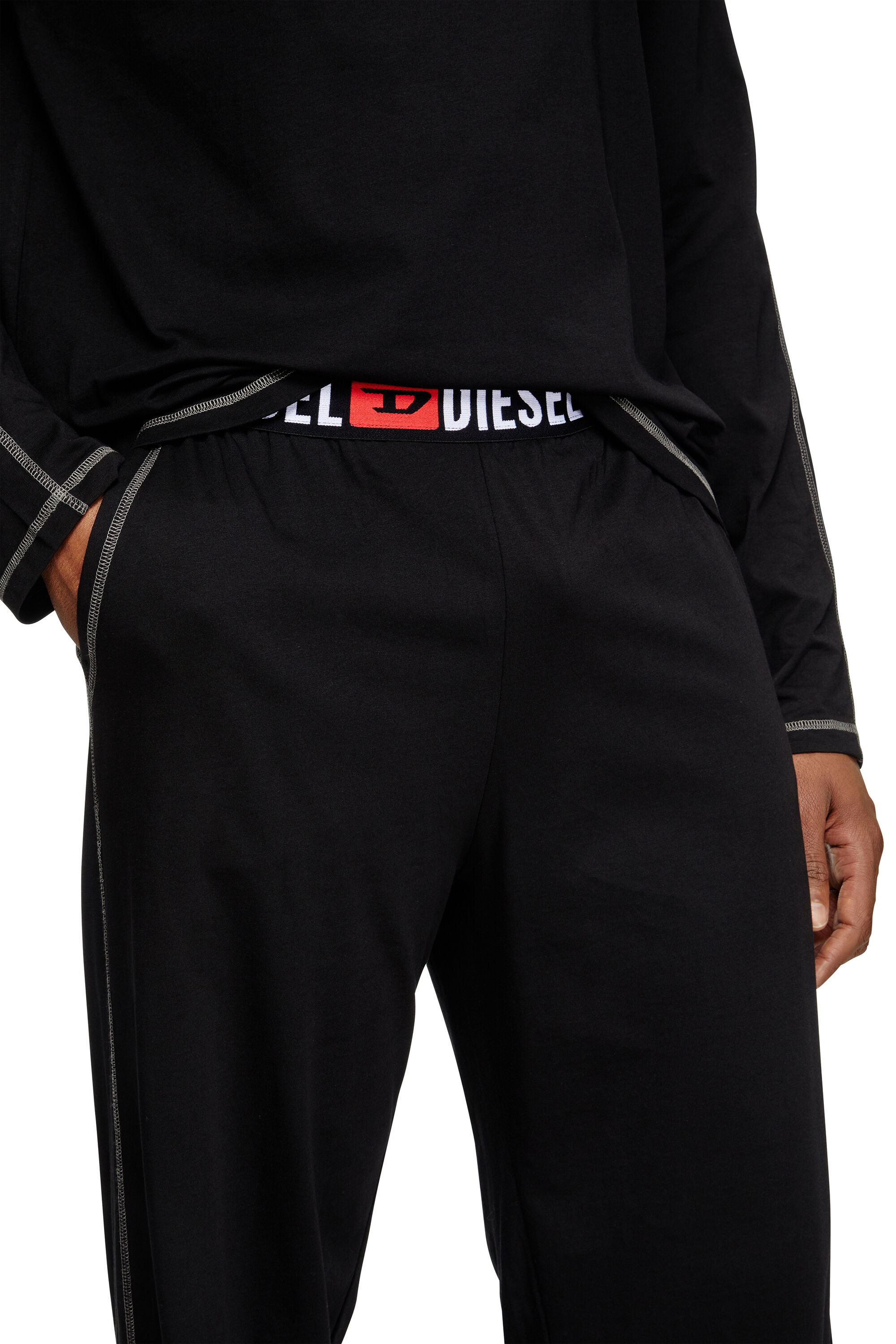 Men's Pyjamas in cotton jersey | Black | Diesel