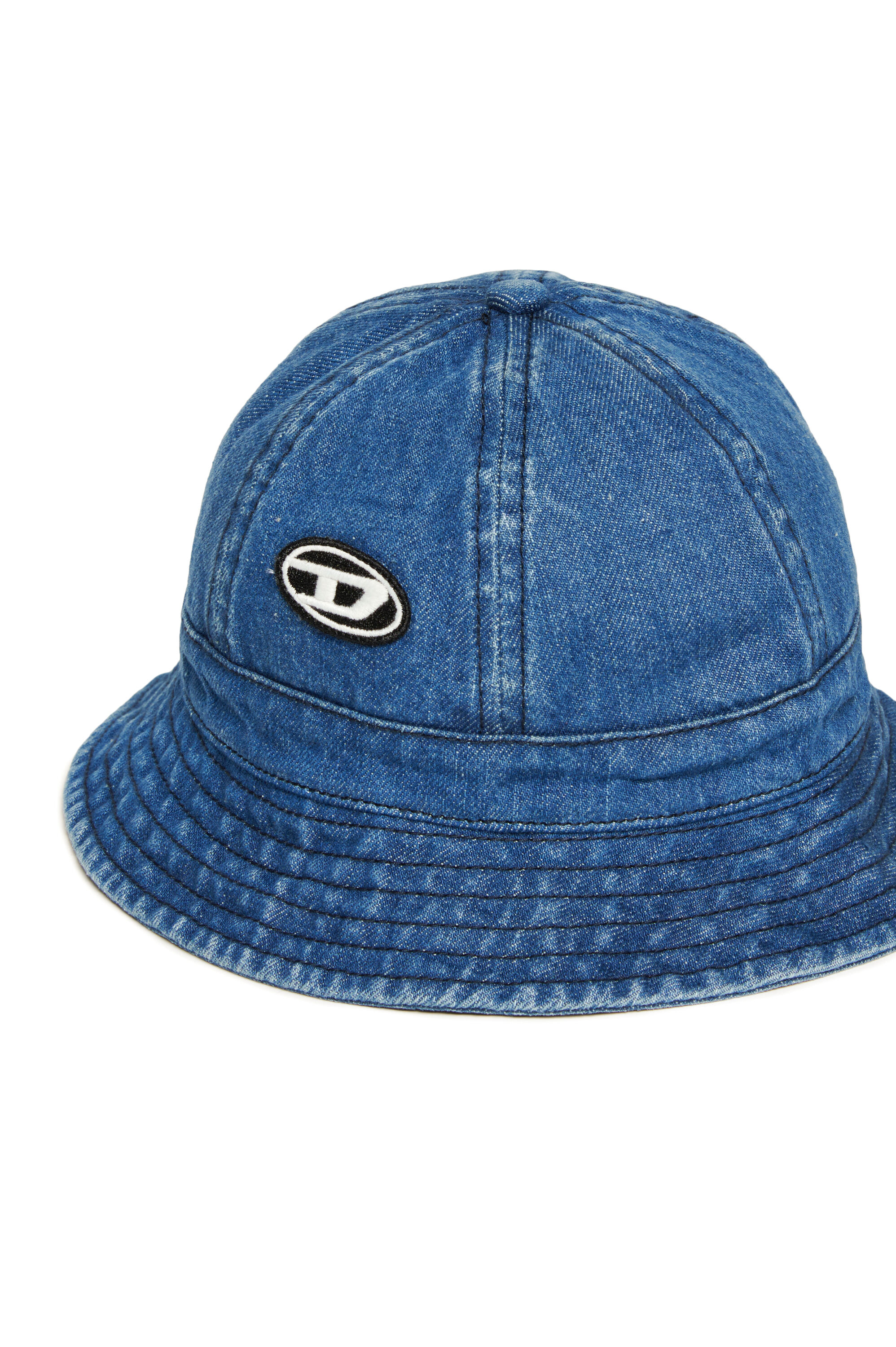 Girl's Denim bucket hat with Oval D patch | Blue | Diesel US