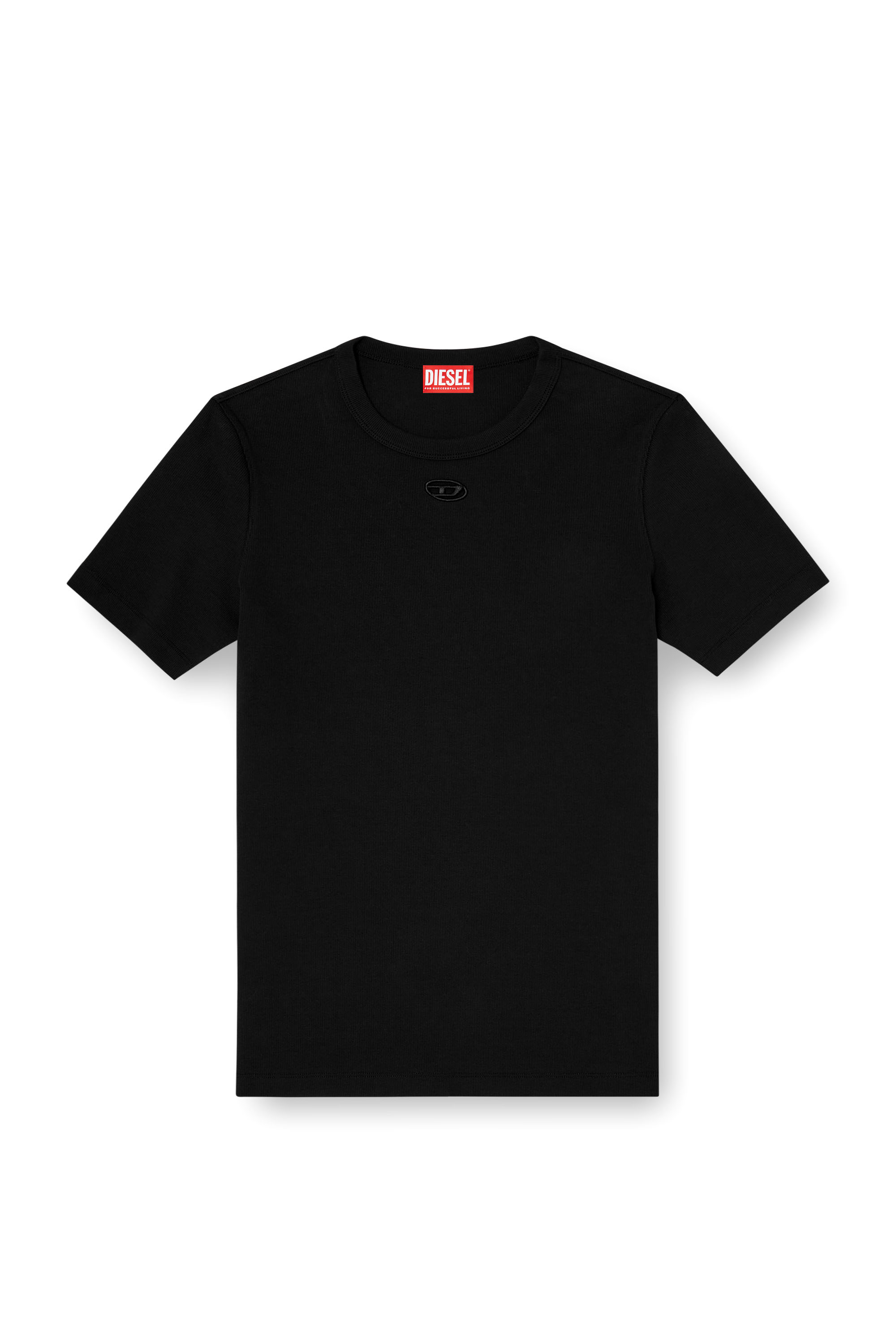 Diesel - T-RIBBER-DCO, Male's Slim short-sleeve top with laser cut Oval D in null - 3