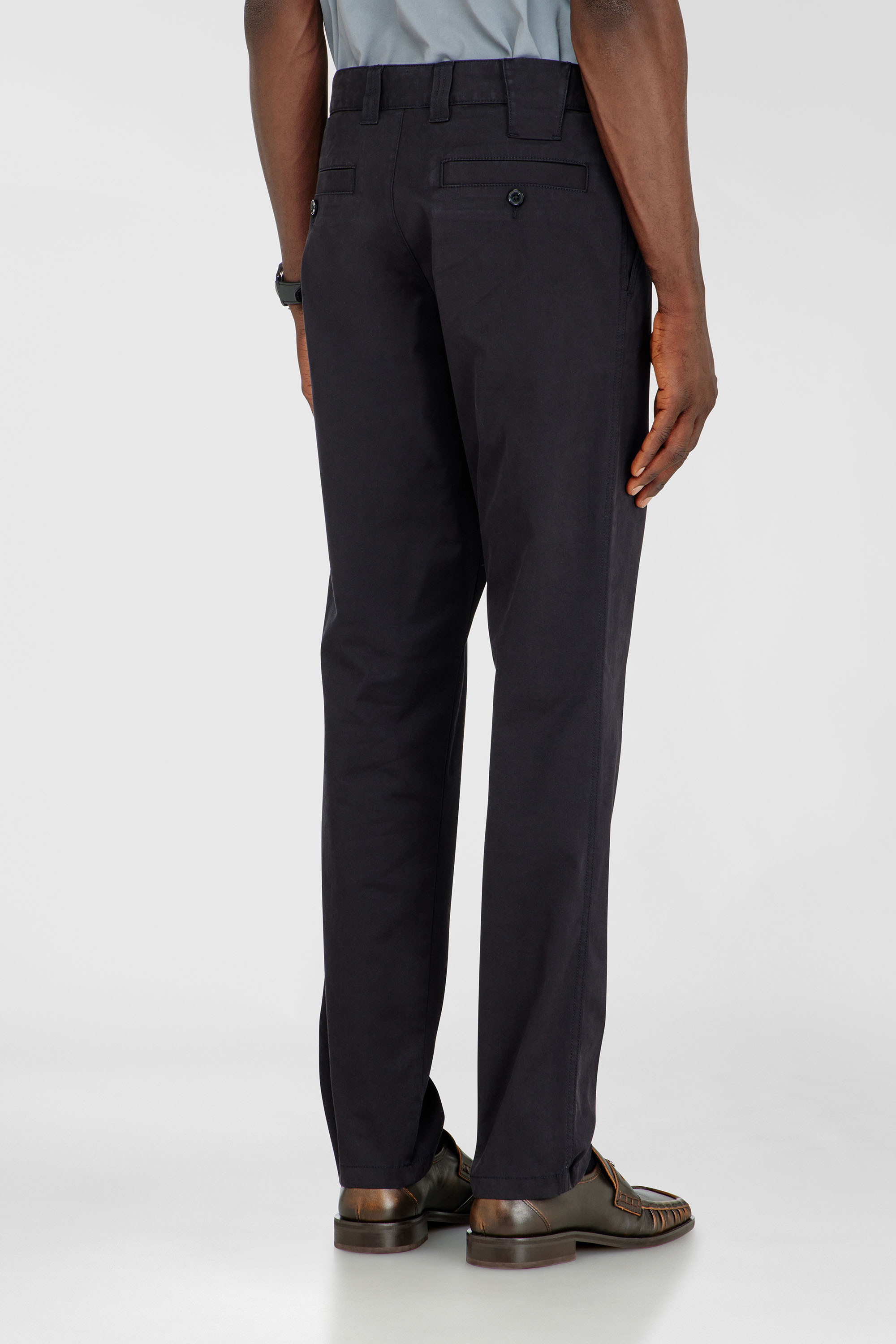Diesel - P-DEFINE-EPCH, Pantalones de algod&oacute;n con presilla utilitaria Hombre in Negro - 4