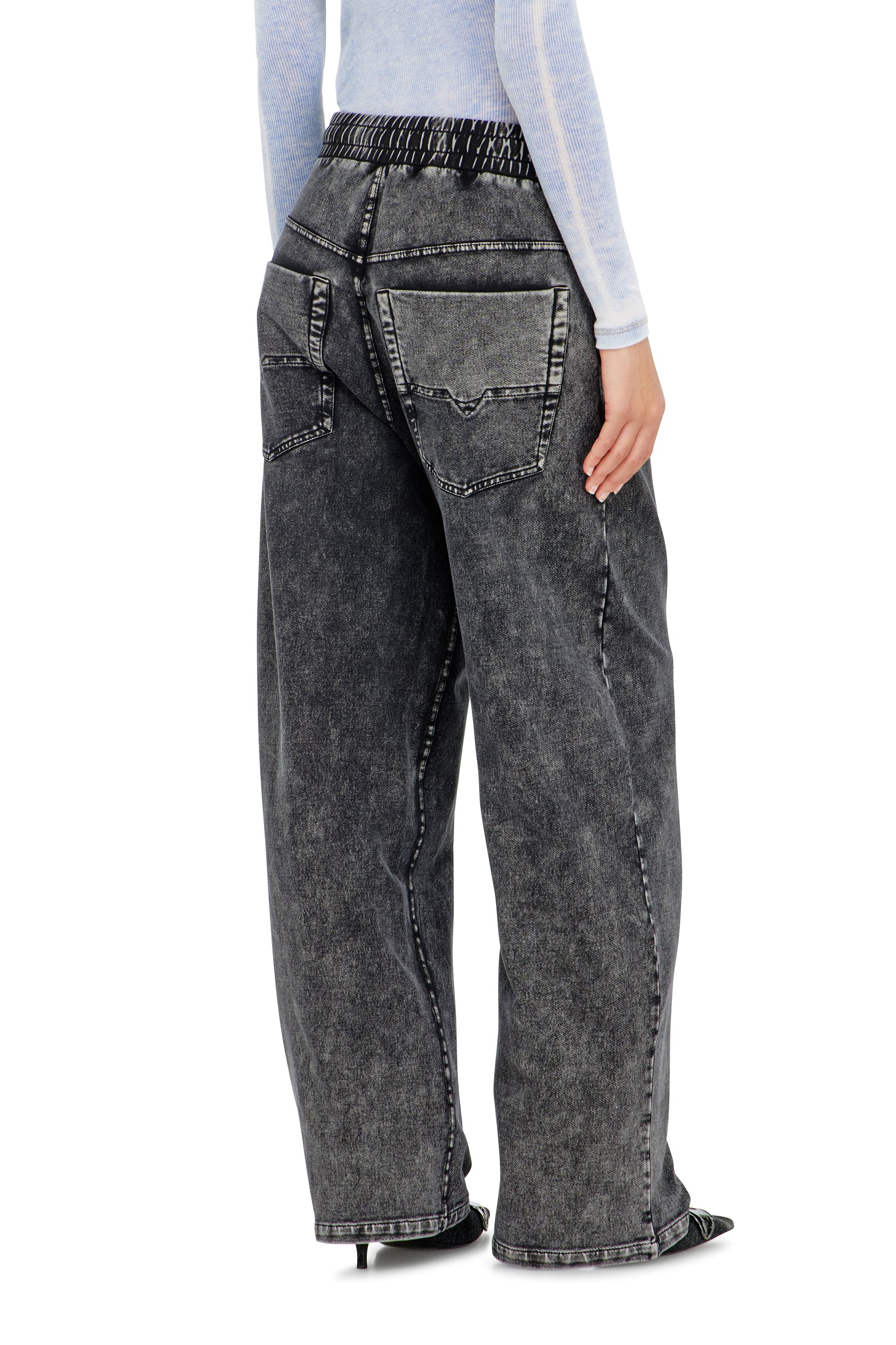 Diesel - P-STUKY, Female's Sweatpants with denim effect in null - 3