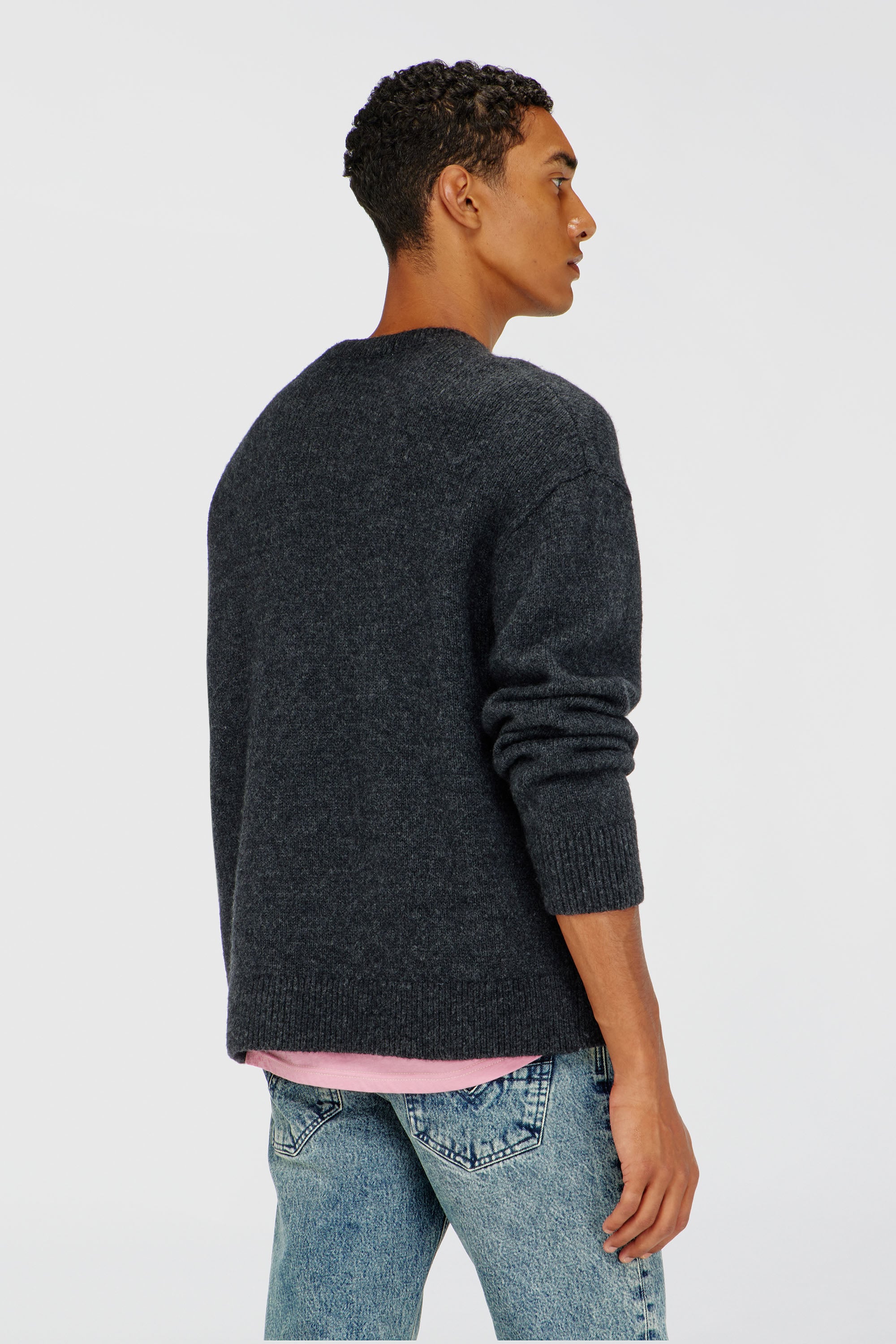 Diesel - K-AREESO, Jersey de mezcla de lana y alpaca Hombre in Negro - 4
