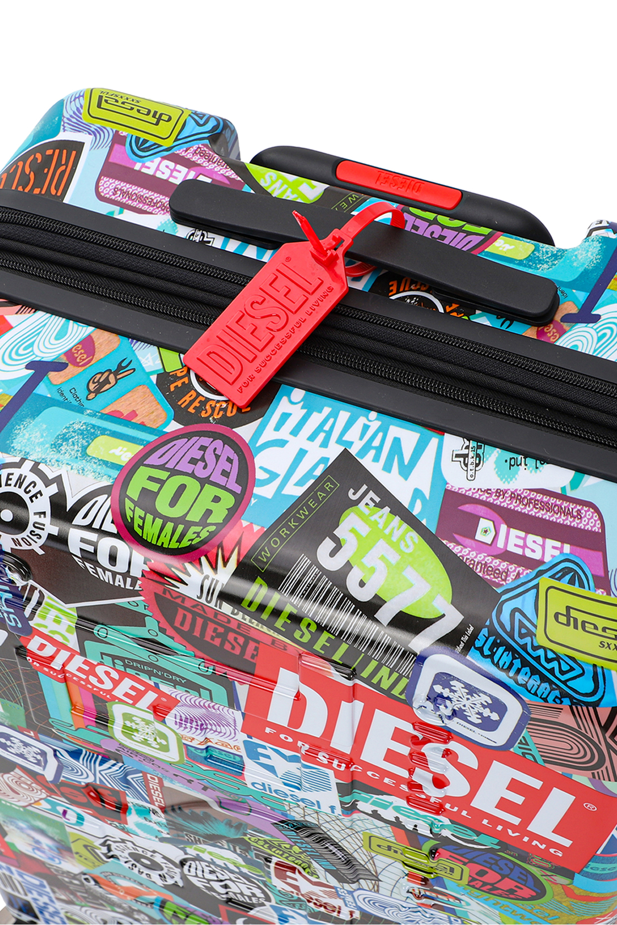 Diesel - DIESEL PC PRINTED TROLLEY-STICKERS- DSL0, Maleta estilo pegatinas tama&ntilde;o M Unisex in Multicolor - 2