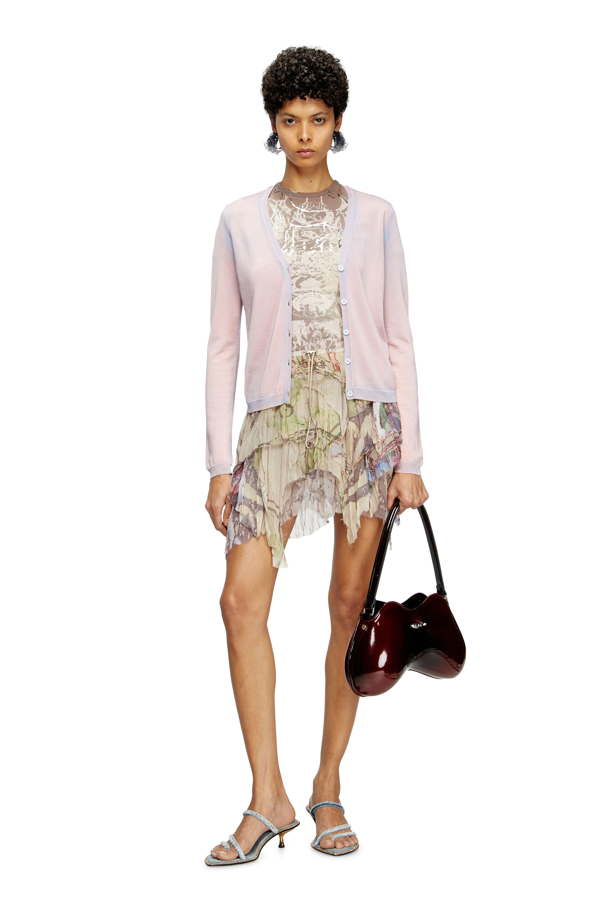 Diesel - M-VITTA, Female's Dégradé cardigan in Pink - 1