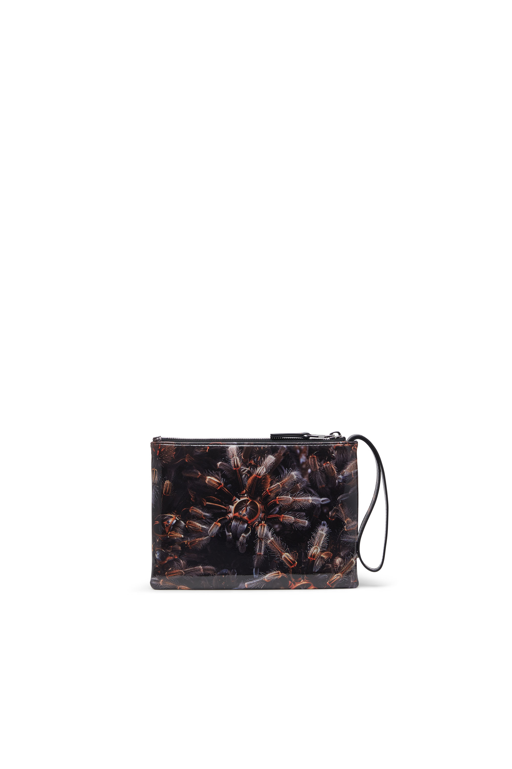Diesel - PLAY POUCH II, Pochette en PU brillant imprimé Femme in Noir - 2