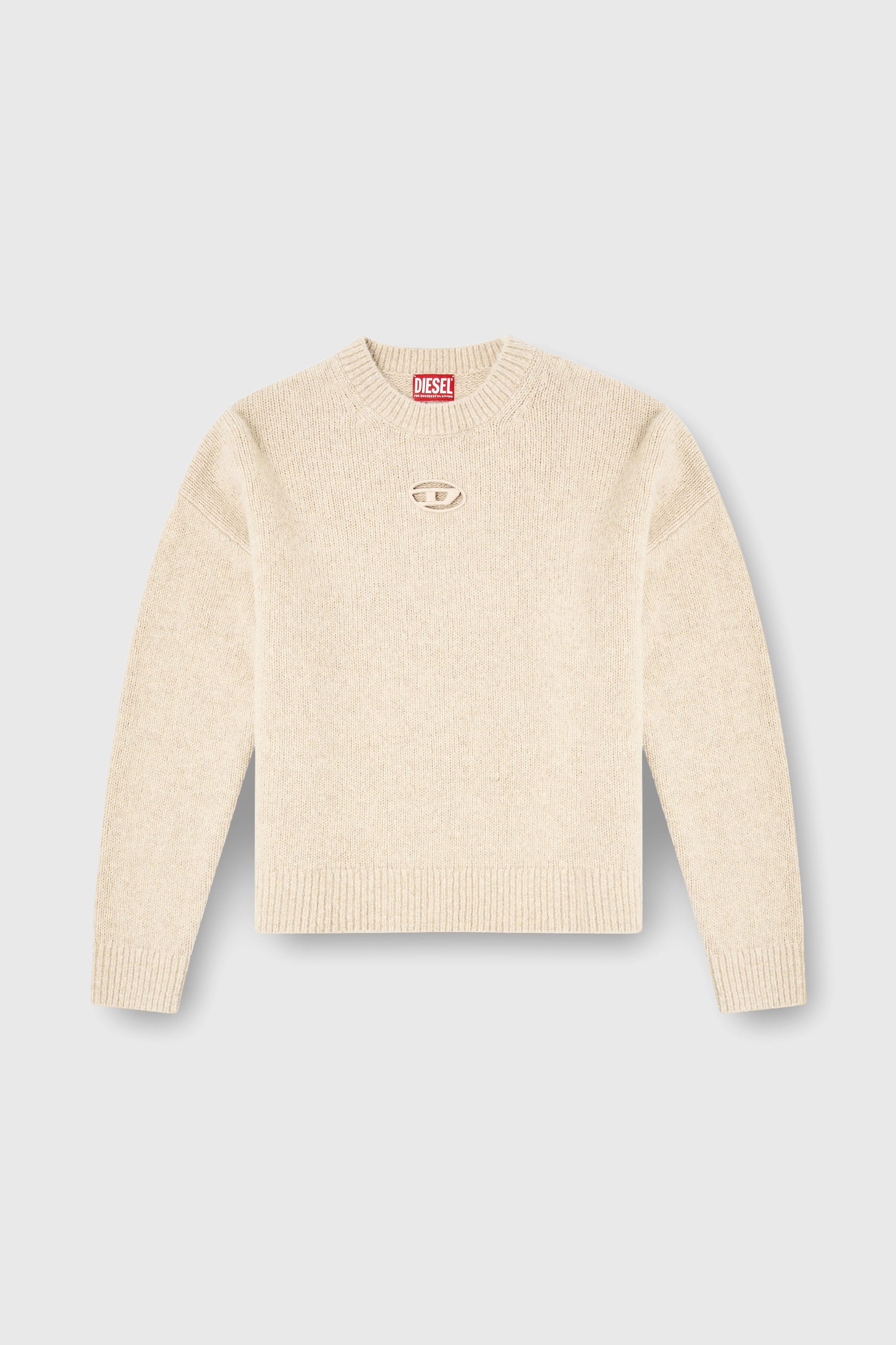 Diesel - M-AREETA, Woman's Jumper in wool and alpaca blend in Beige - 2
