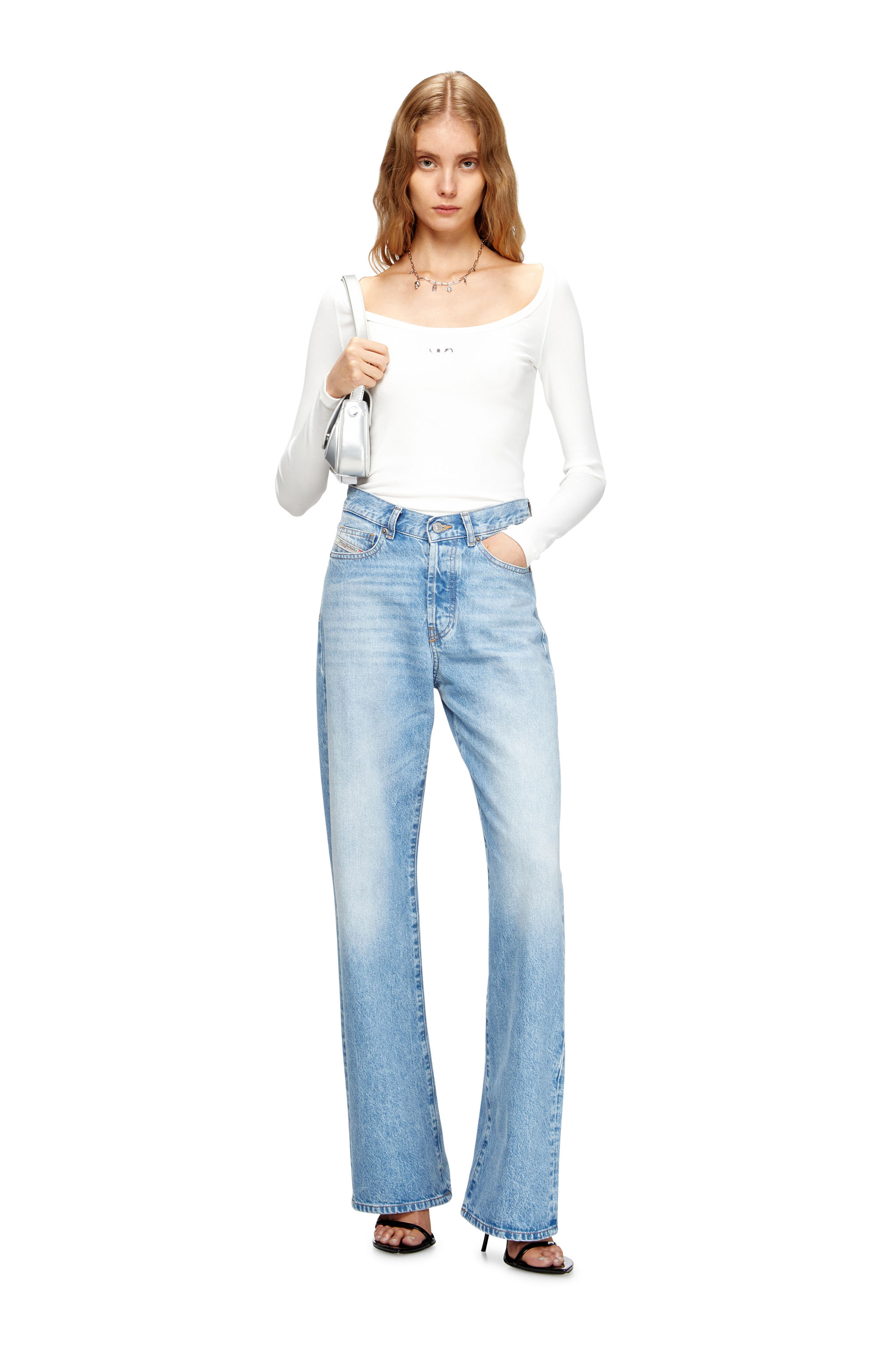 Diesel - PLAY CLUTCH, Play-Cartera de mano en PU metálico Mujer in Plateado - 2