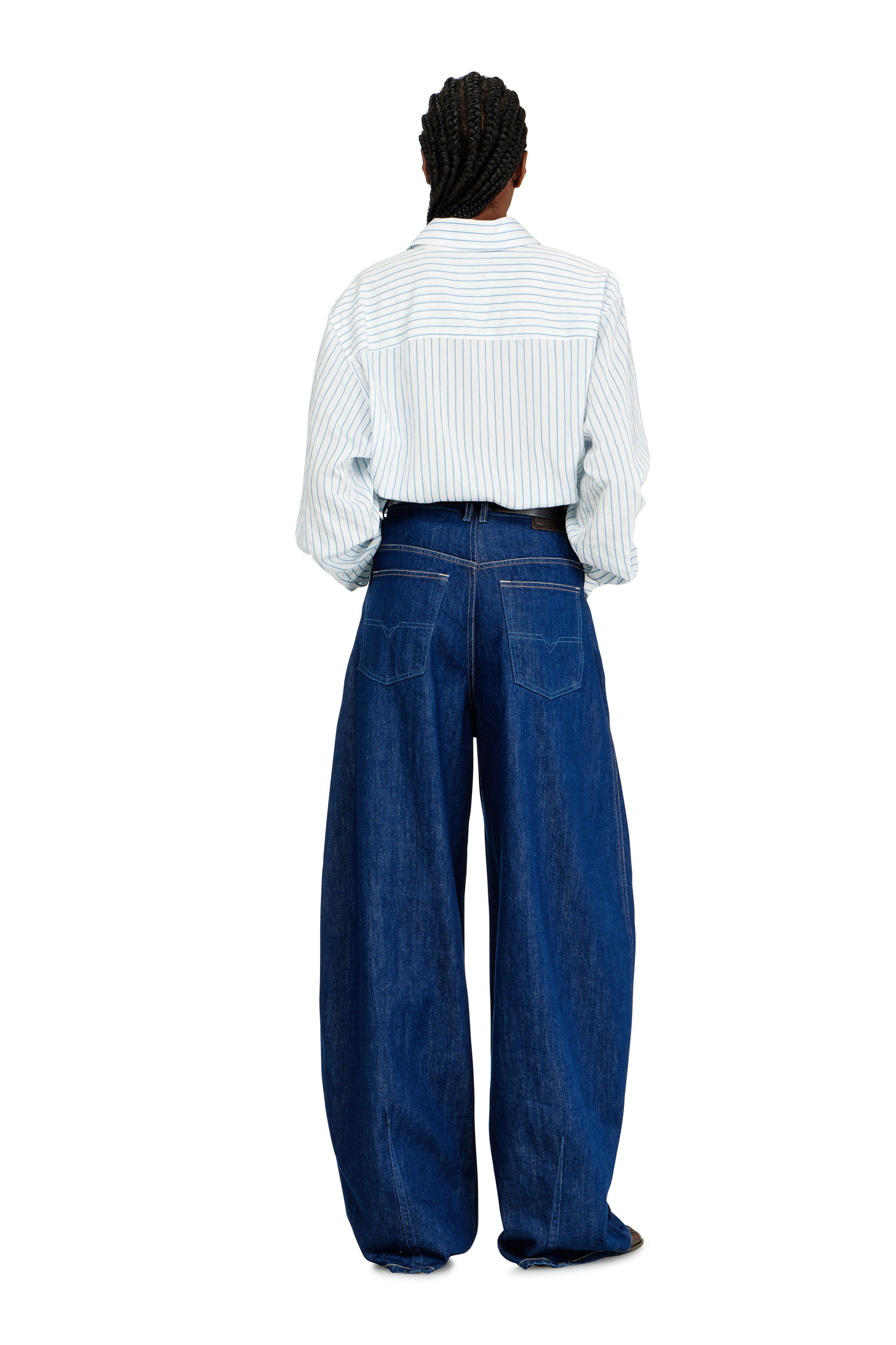 Diesel - Relaxed Jeans 1987 D-Khelz 09Q09 Femme, Bleu Fonc&eacute; - Image 4