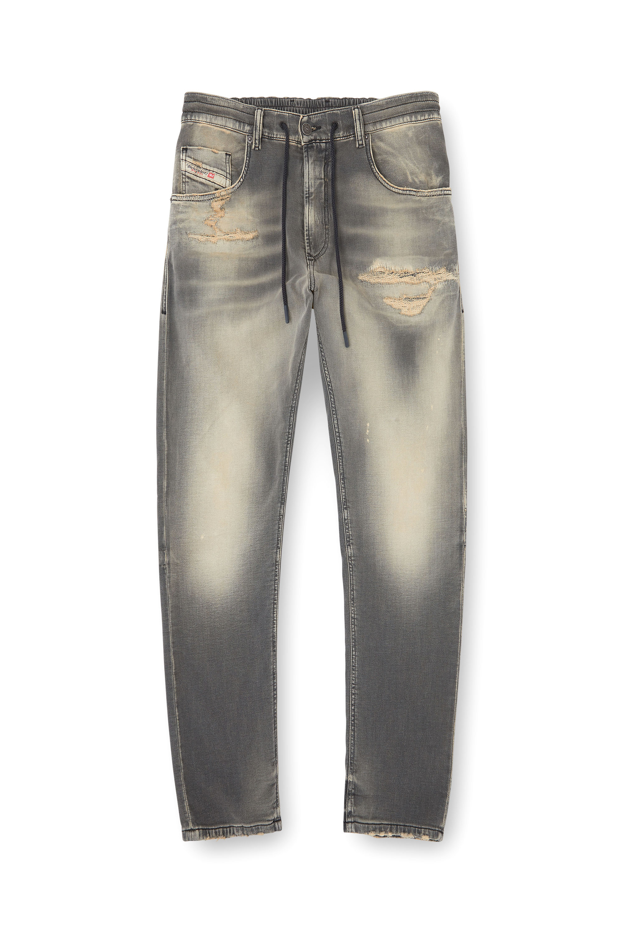 Diesel - Regular 2032 D-Krooley Joggjeans® 068PF Homme, Gris Clair - Image 3