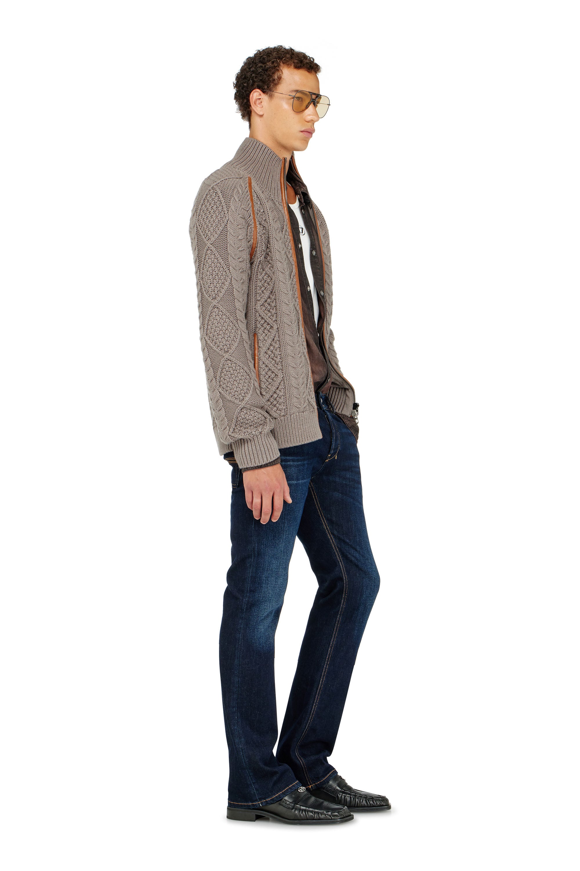 Diesel - Bootcut Jeans 2007 Zatiny 09Q15 Homme, Bleu Fonc&eacute; - Image 4