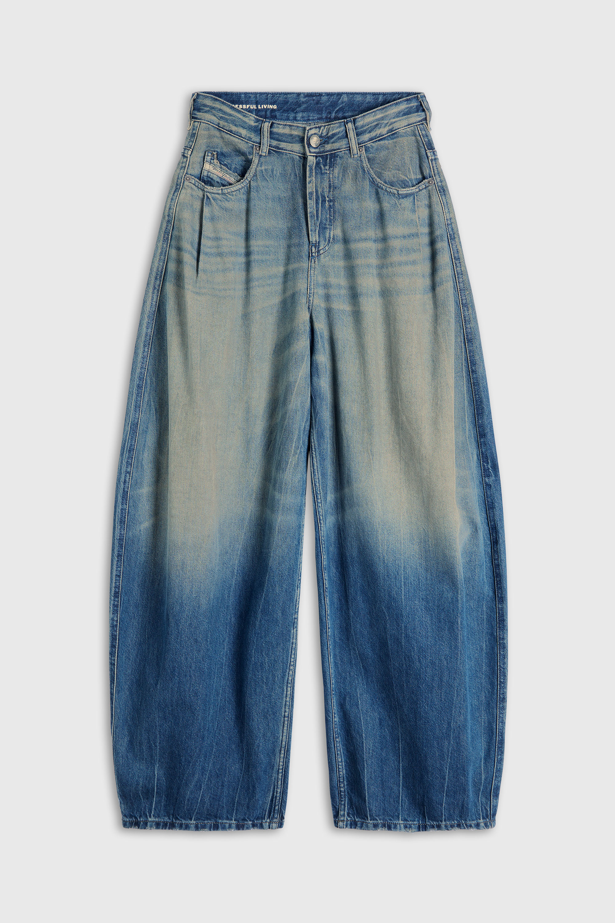 Diesel - Woman's Relaxed Jeans 1987 D-Khelz 09Q72, Dark Blue - 2