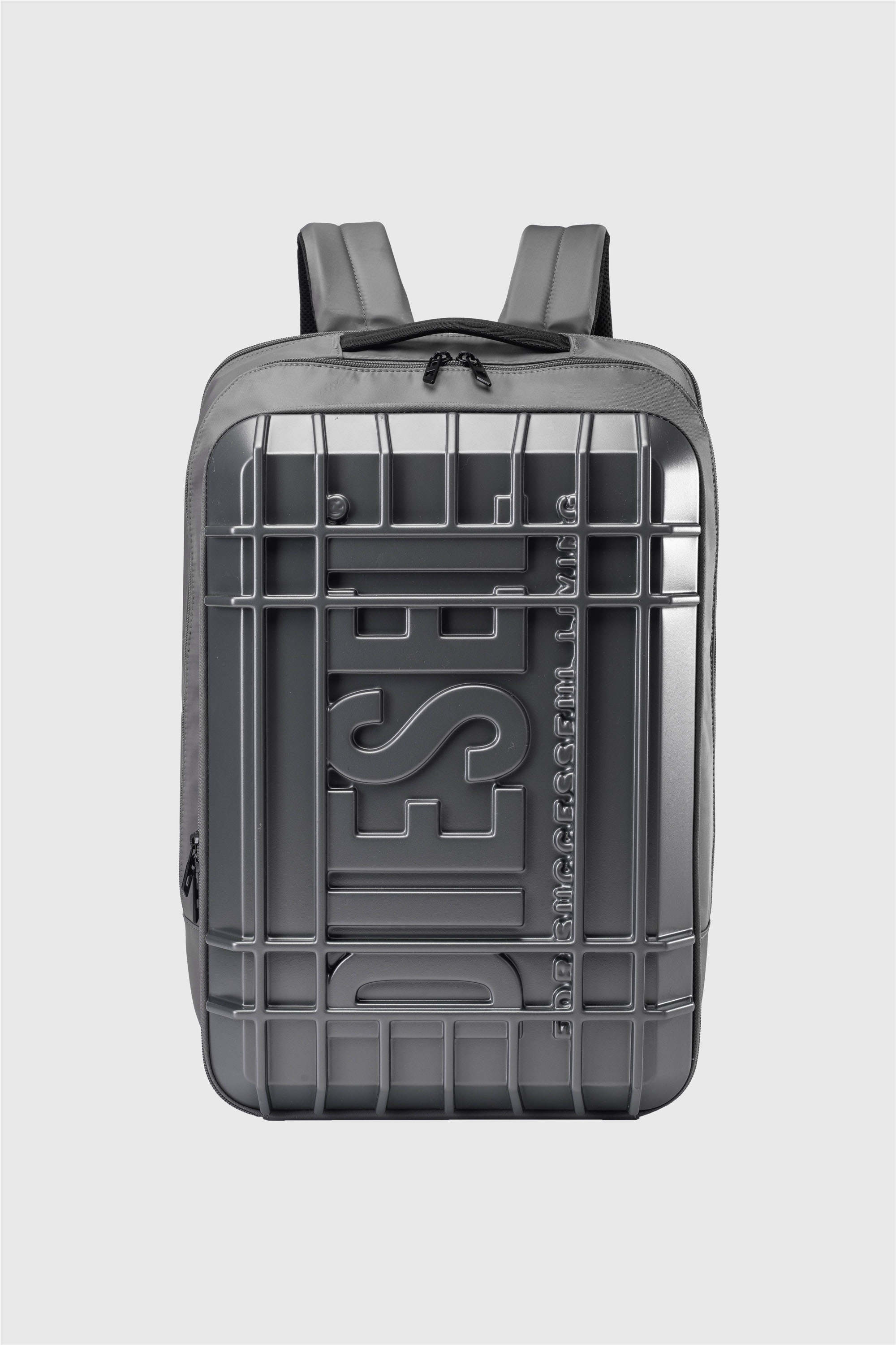 Diesel - DIESEL PC STRONG IMAGE BACKPACK- DSB005, Unisex's Rugged travel backpack in Dark Grey - 1