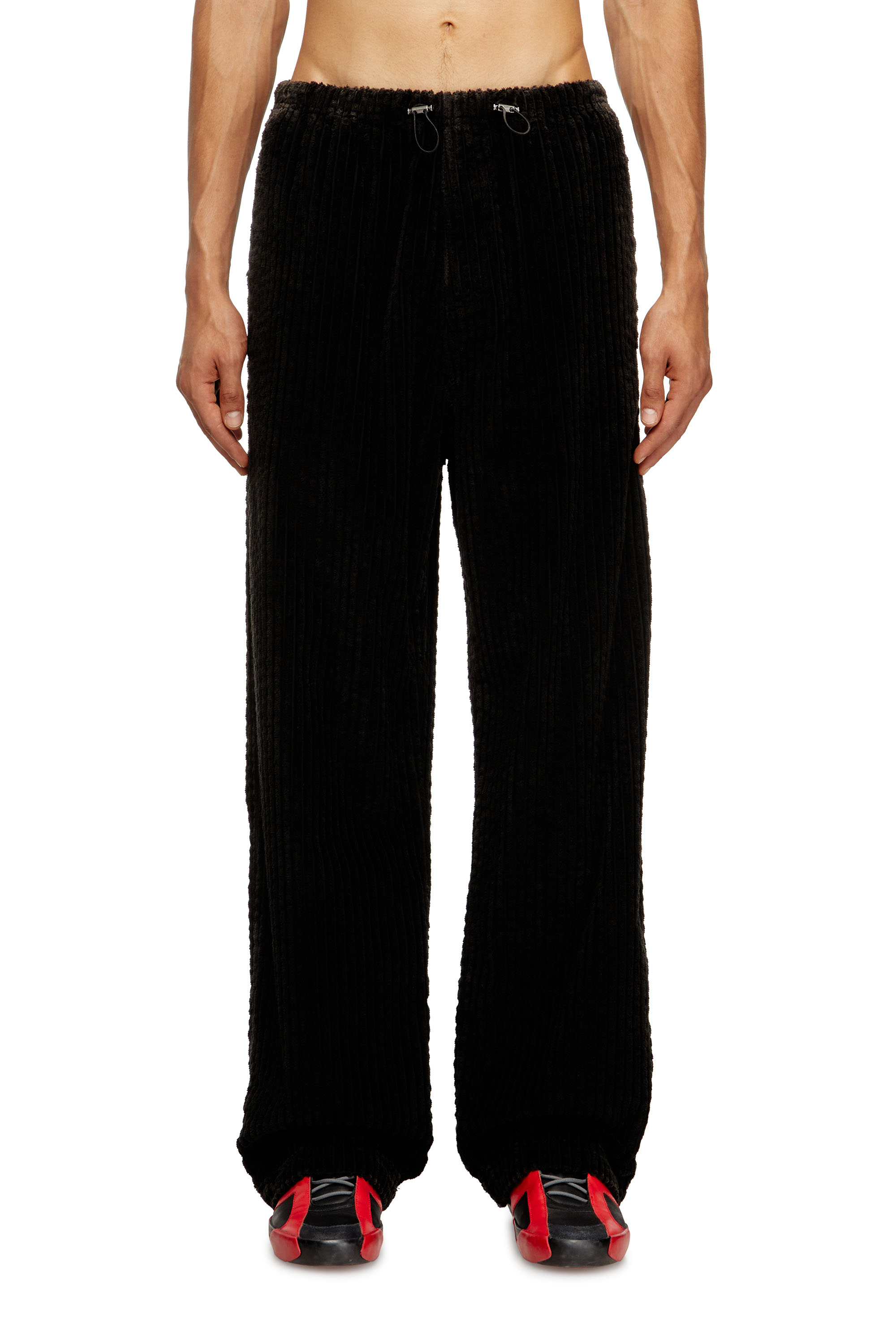 Diesel - P-MARTIAL, Male's Corduroy pants with drawstring in Brown - 1